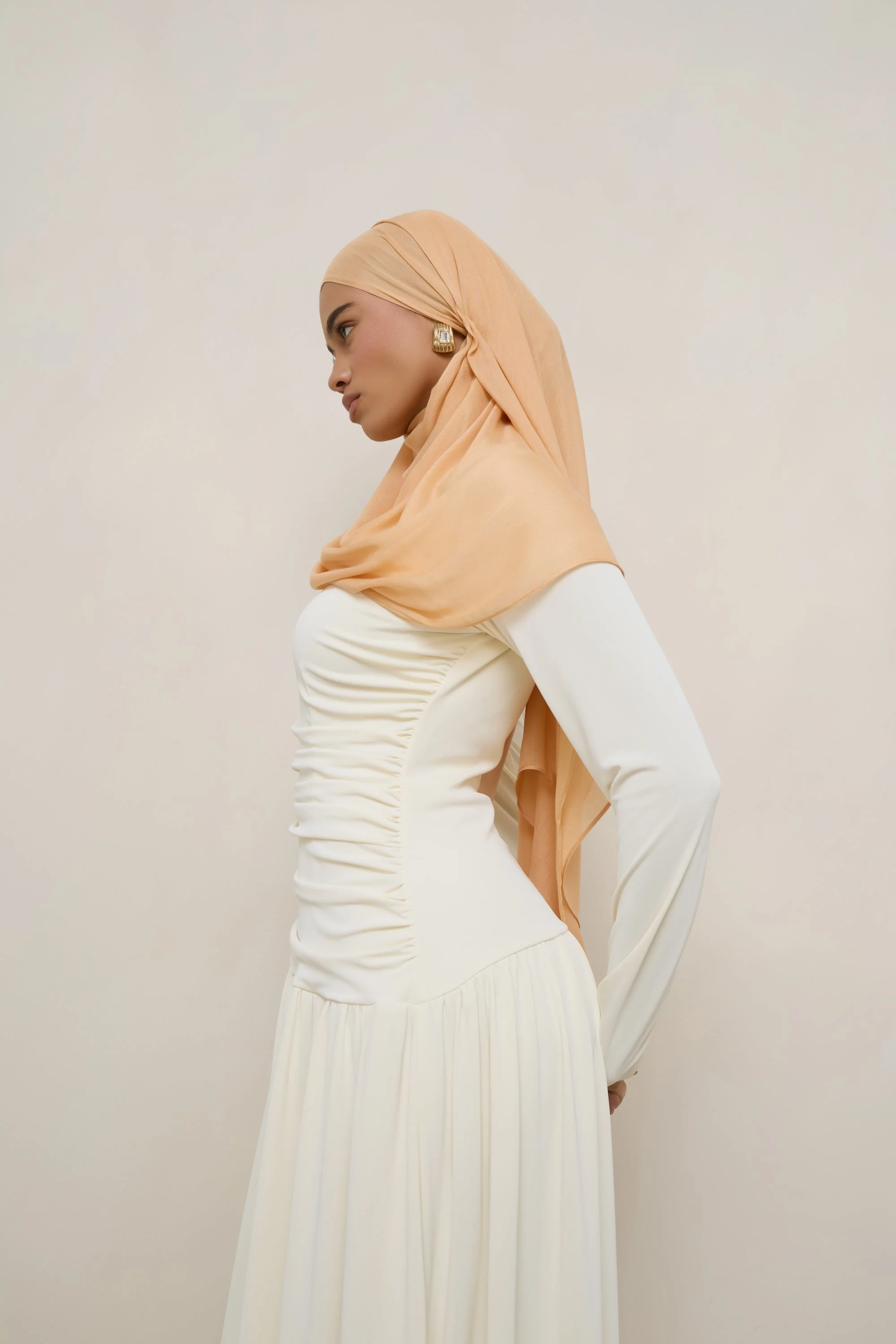 Modal Hijab - Peach Cobbler - Image 5