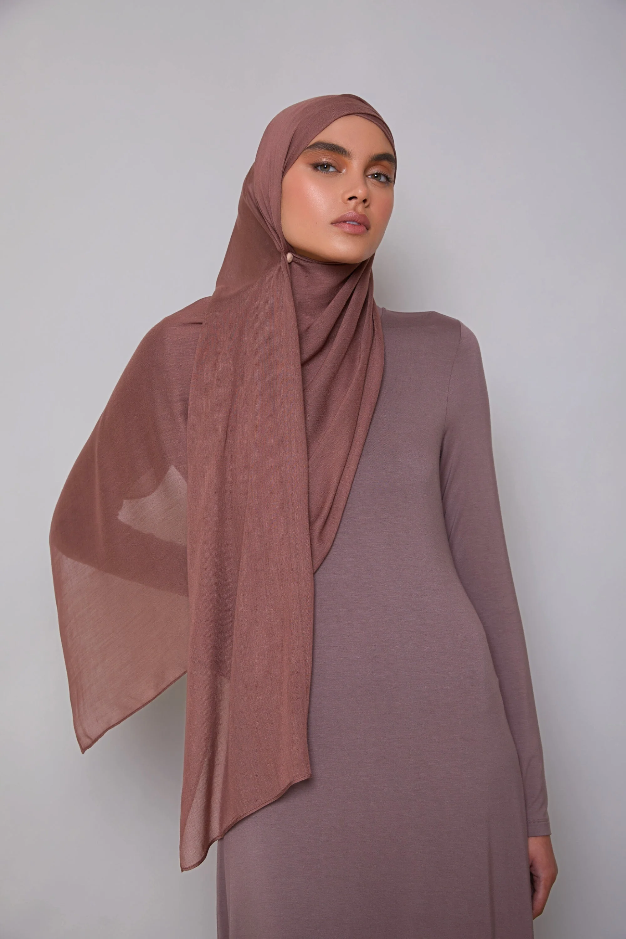Modal Hijab - Pecan - Image 8
