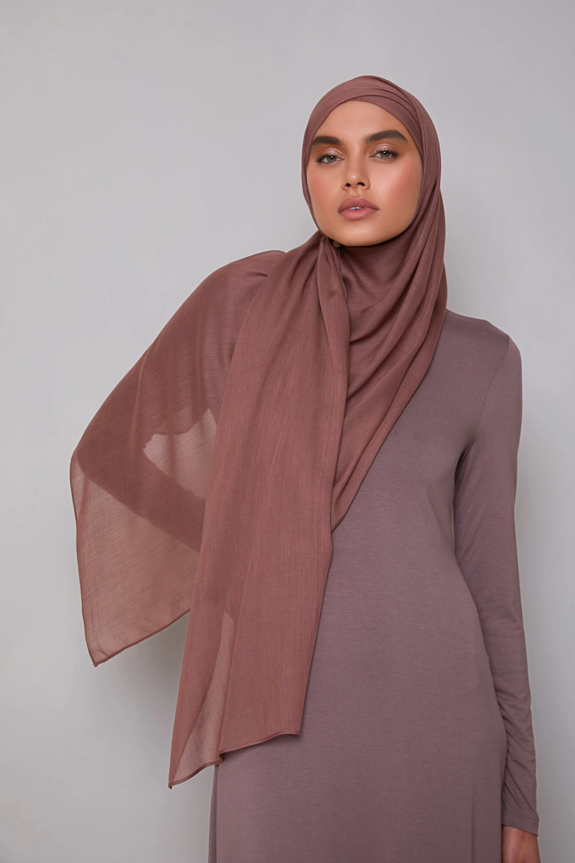 Modal Hijab - Pecan - Image 9