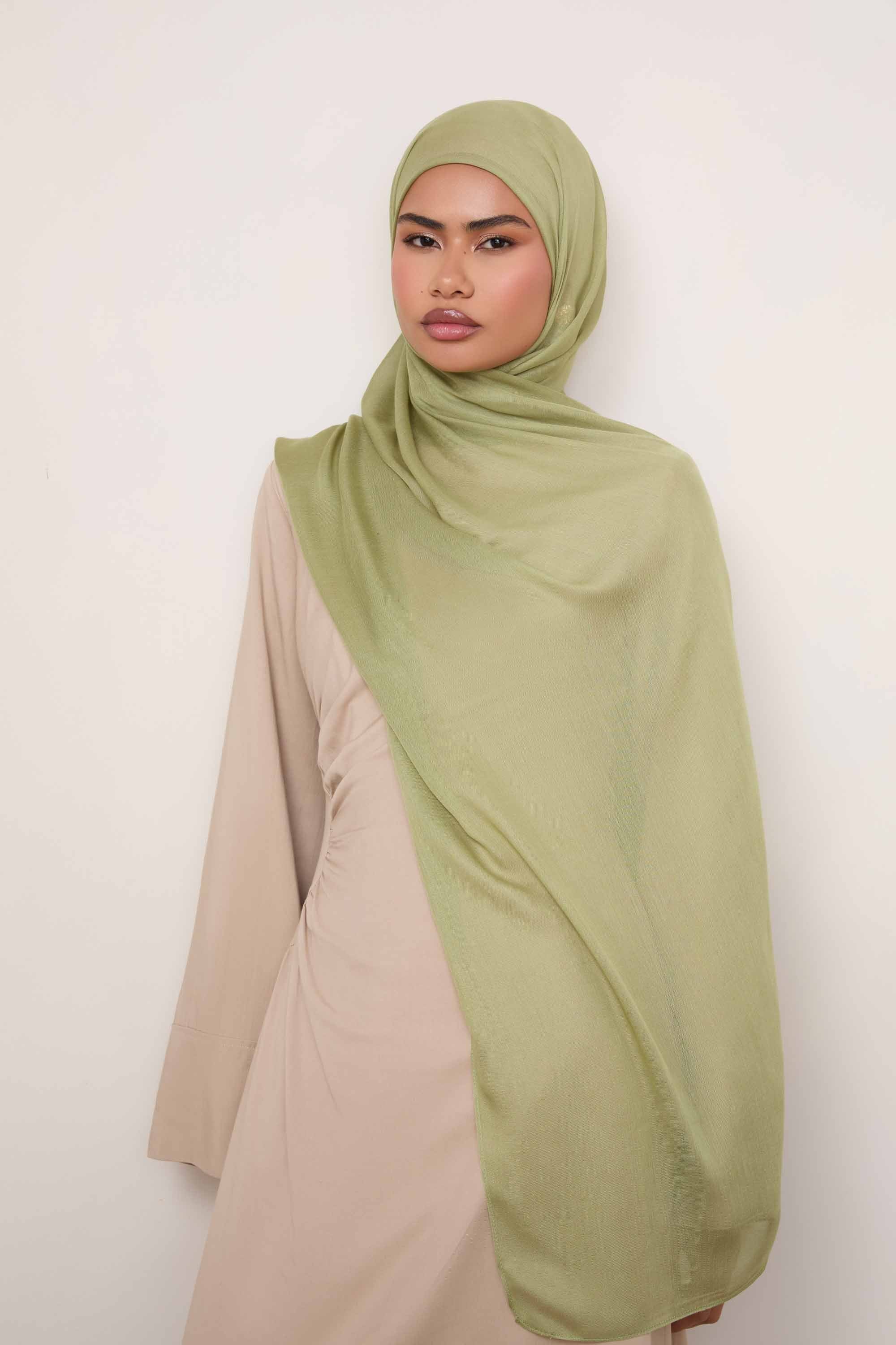 Modal Hijab - Sage - Image 3