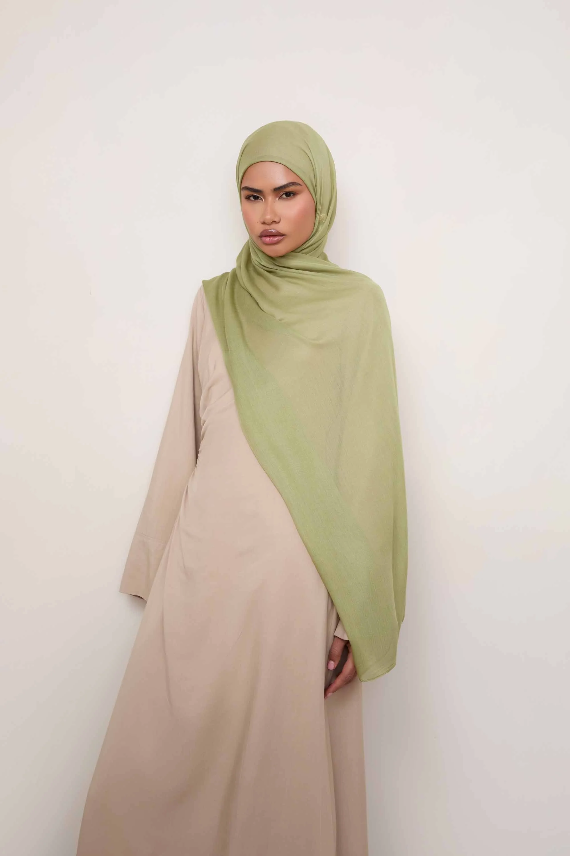 Modal Hijab - Sage - Image 4
