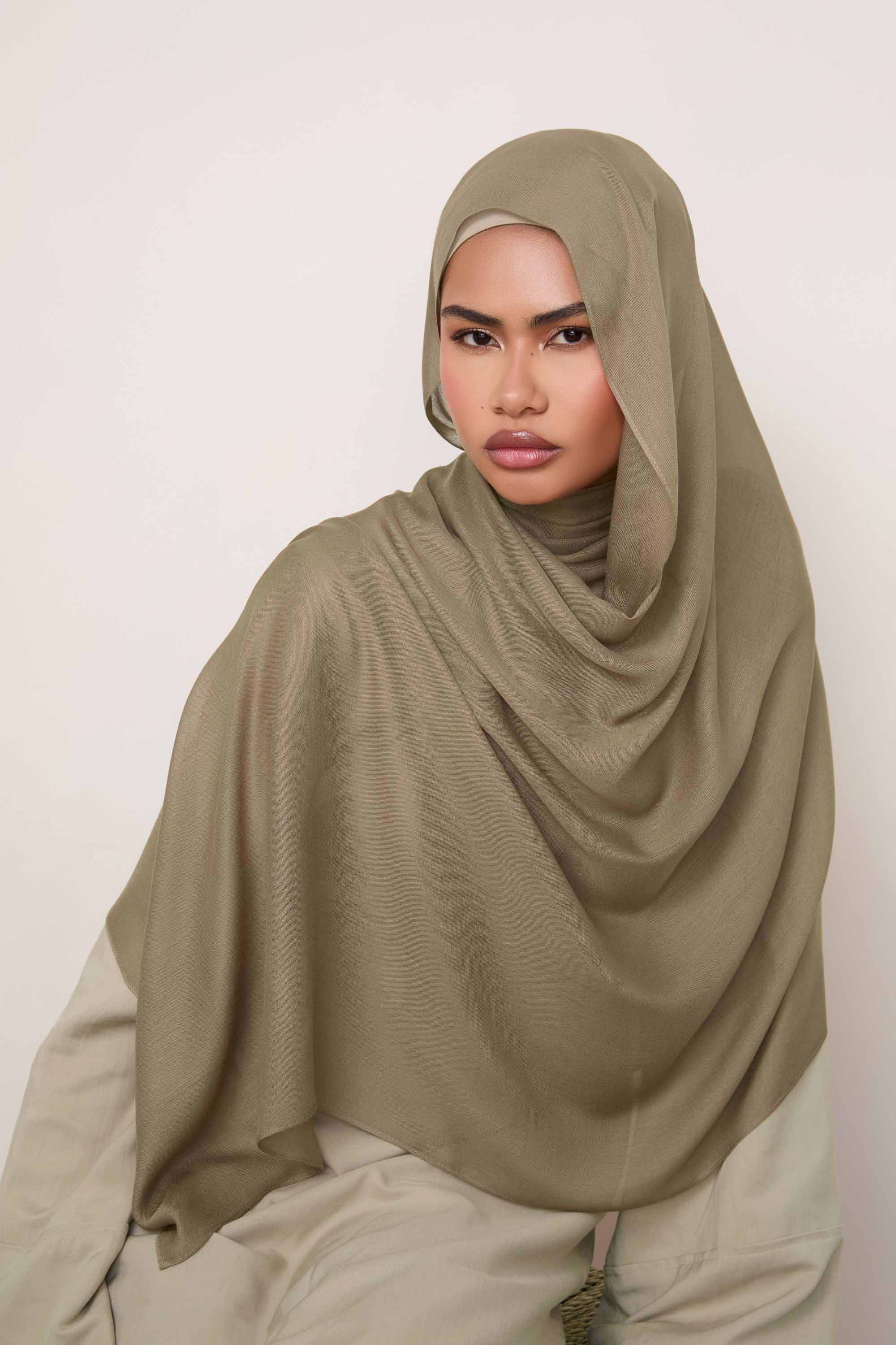 Modal Hijab - Sepia Tint - Image 3