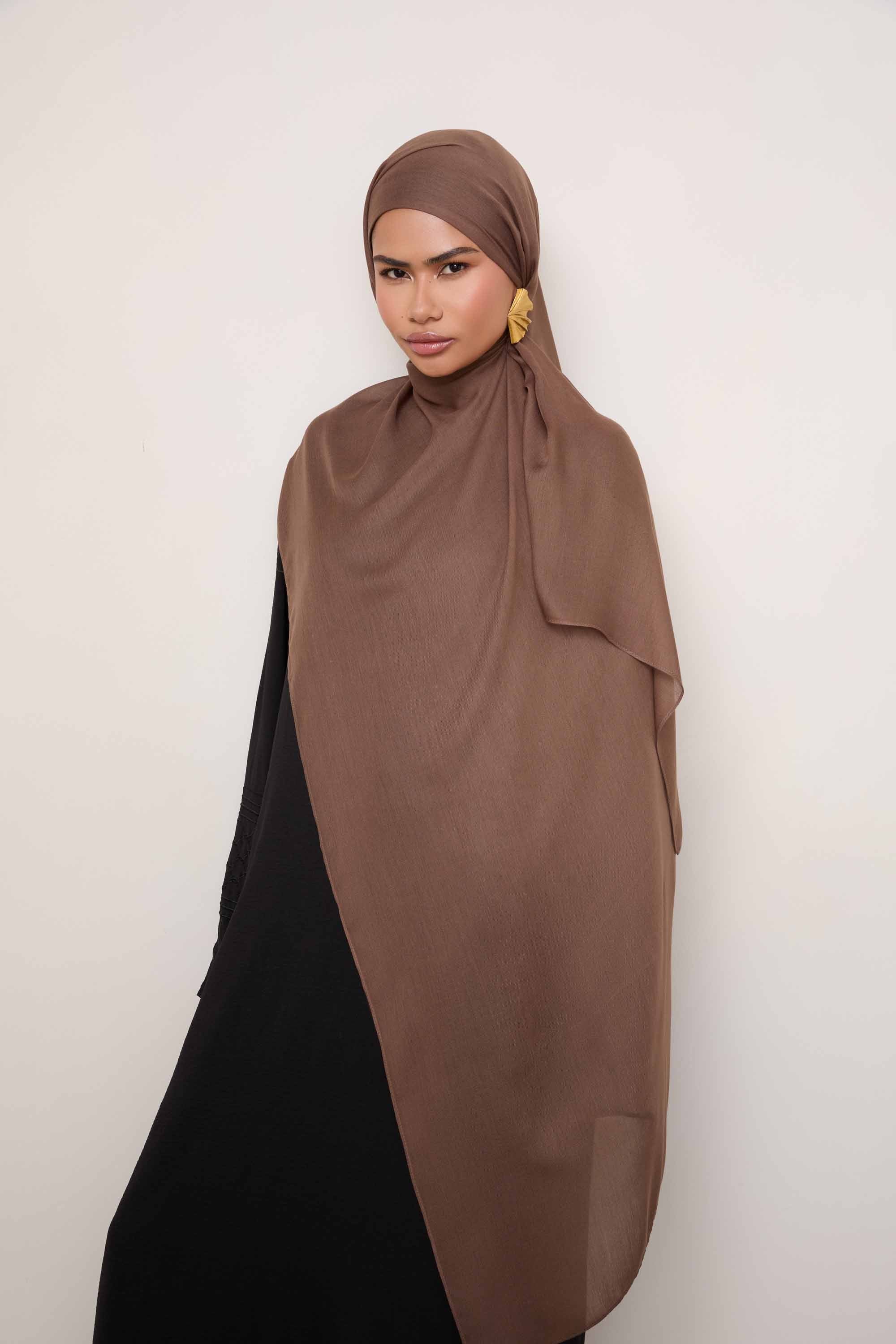 Modal Hijab - Shitake - Image 3
