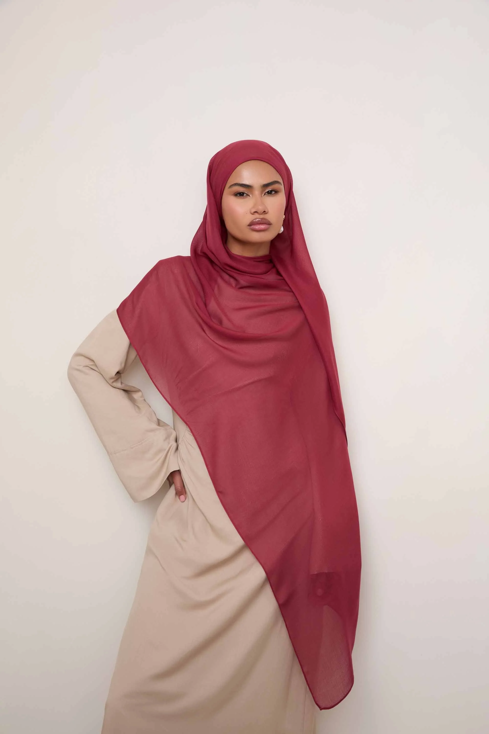 Modal Hijab - Syrah - Image 3