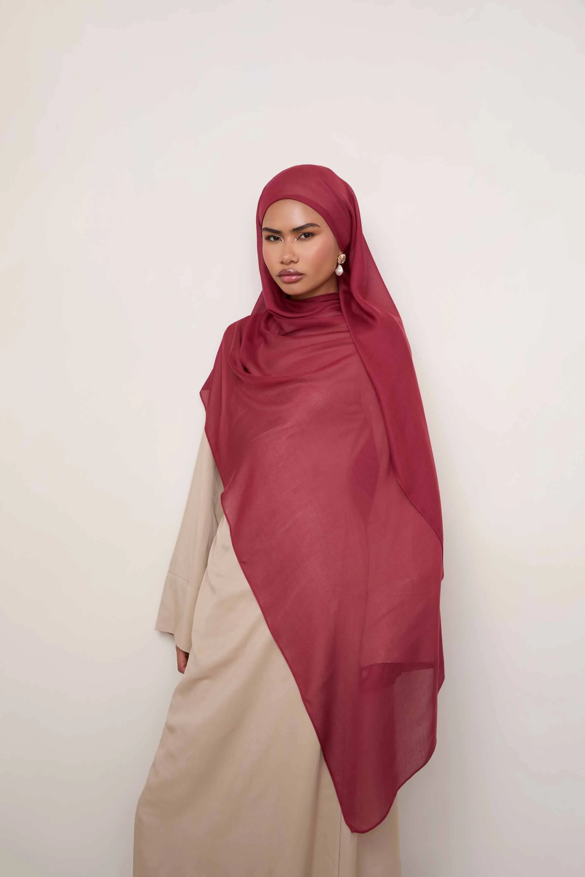 Modal Hijab - Syrah - Image 4