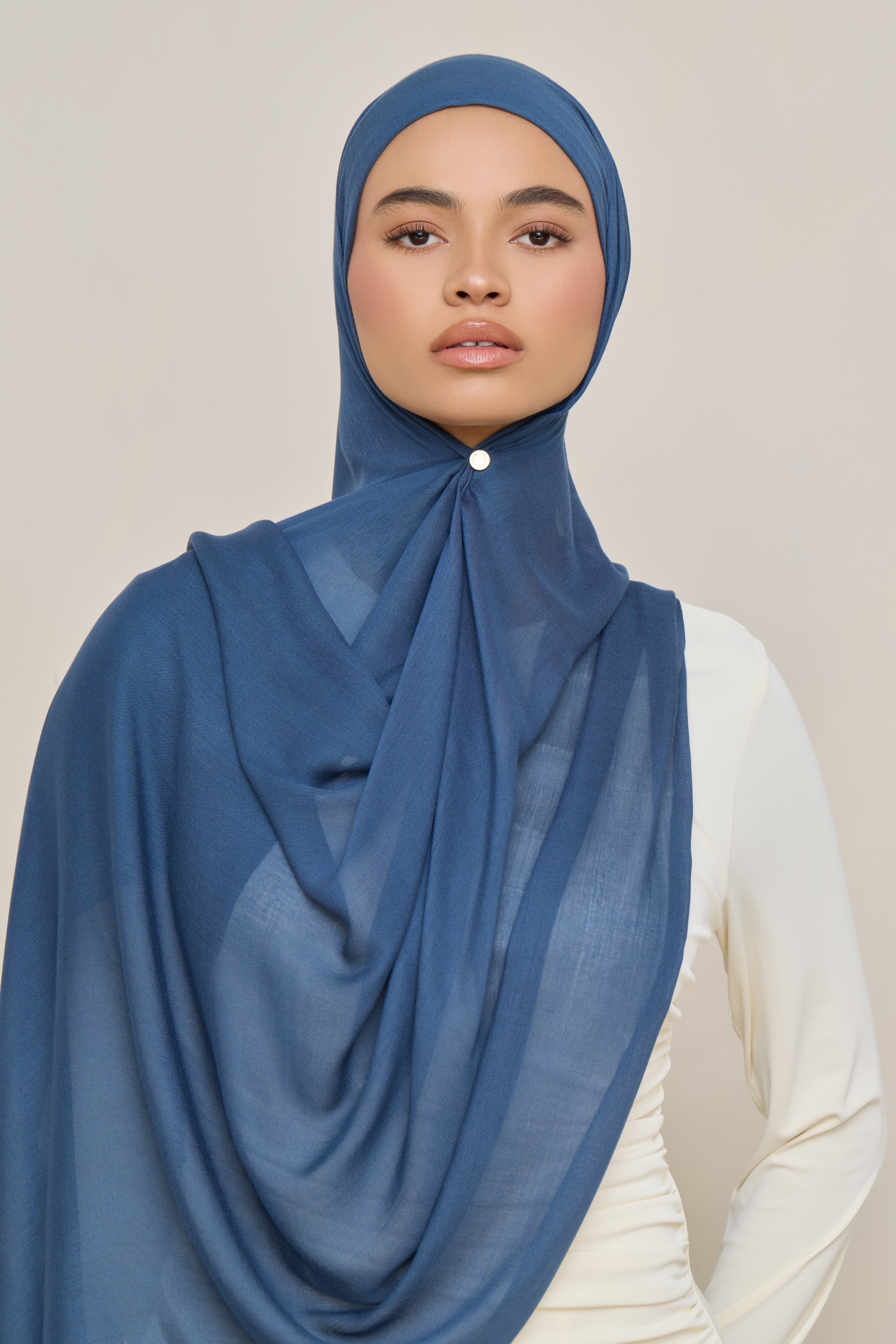 Modal Hijab - Vintage Indigo - Image 3