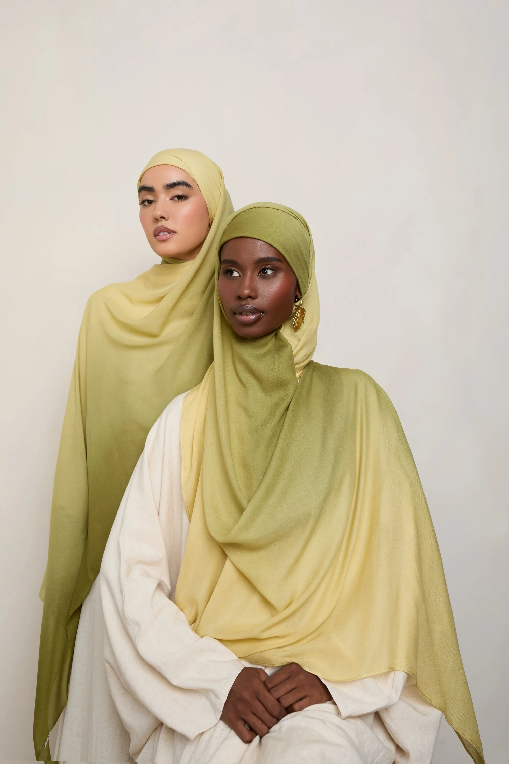 Ombre Modal Hijab - Cardamom - Image 2
