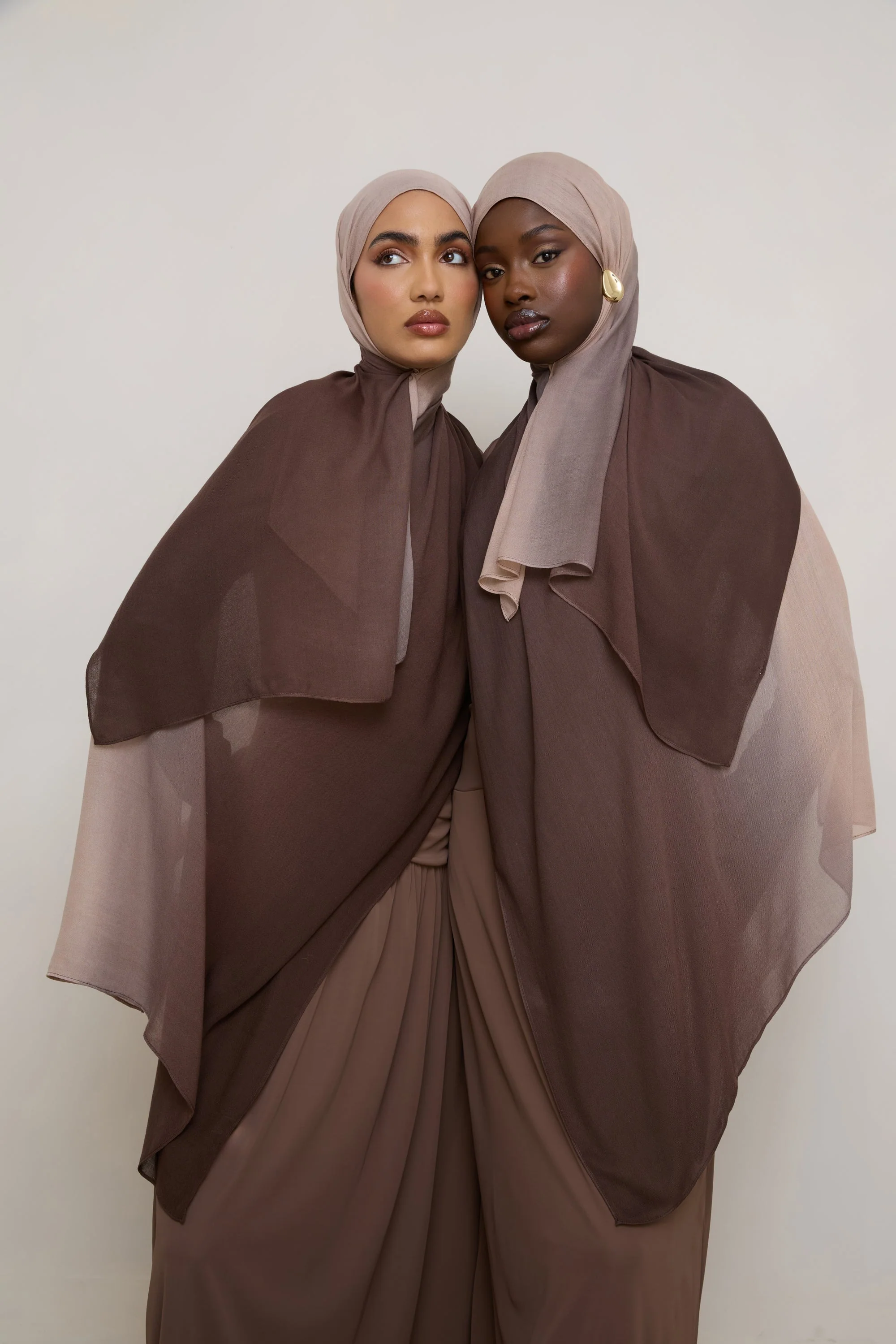 Ombre Modal Hijab - Chocolate Fawn - Image 6