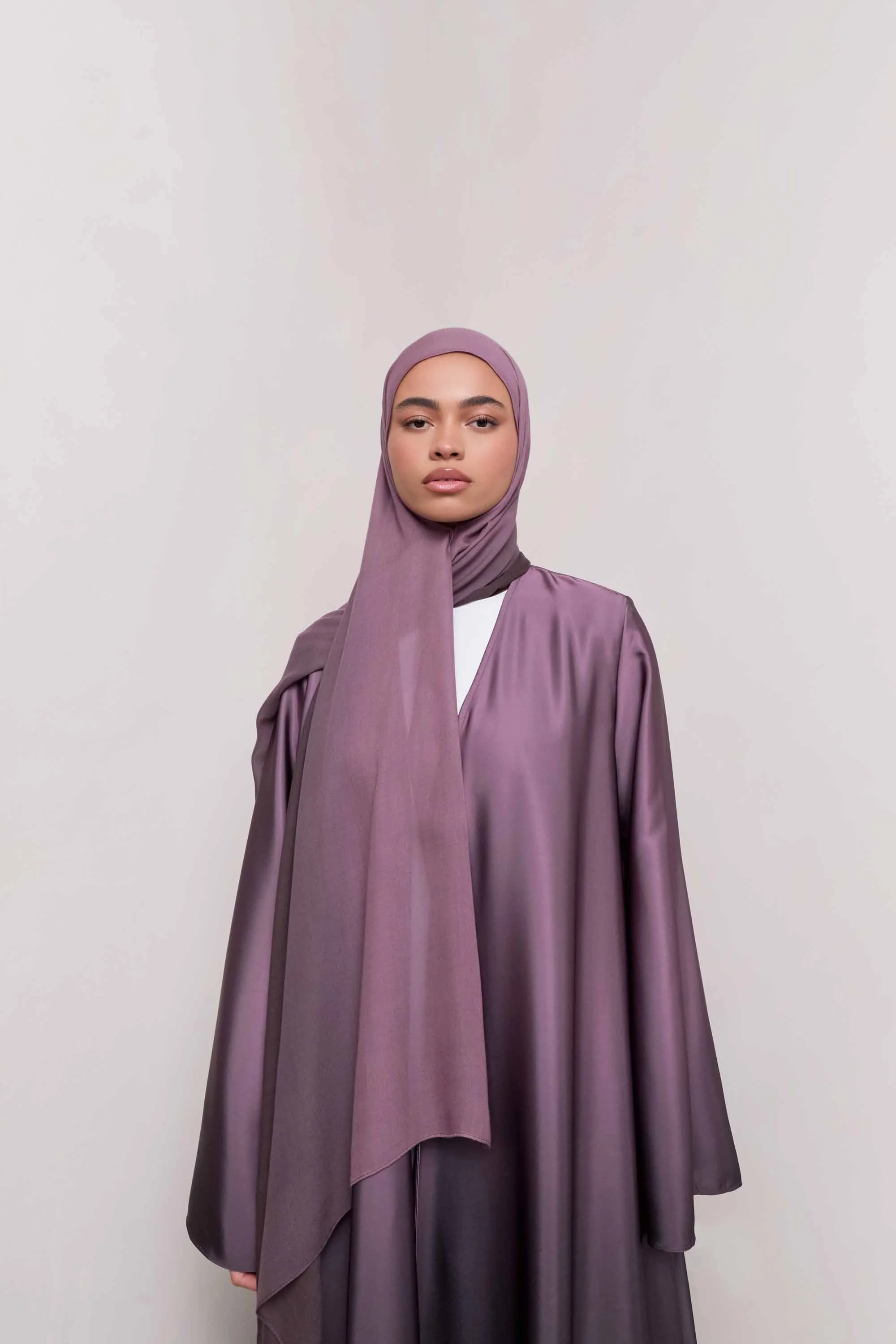 Ombre Modal Hijab - Chocolate Plum - Image 4