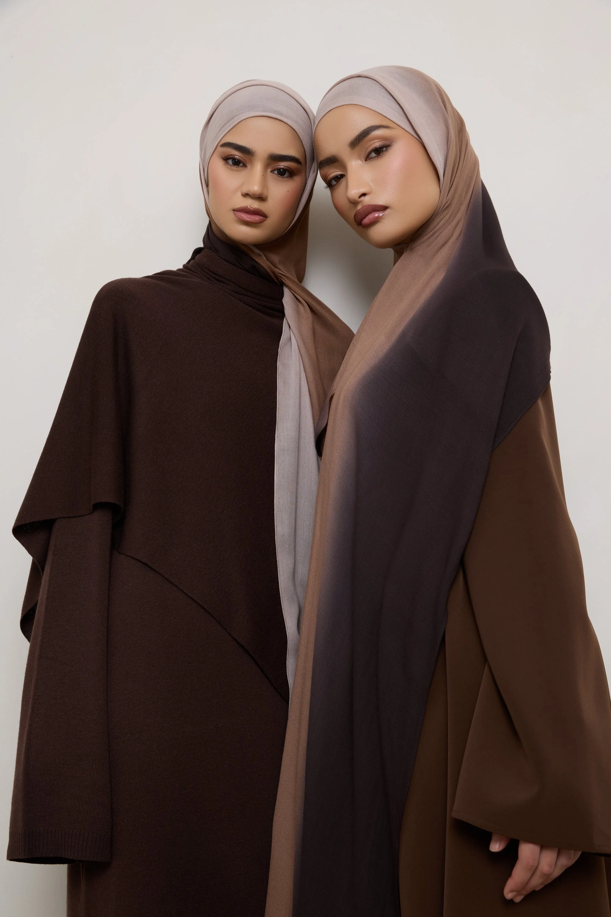 Ombre Modal Hijab - Chocolate Rose - Image 2