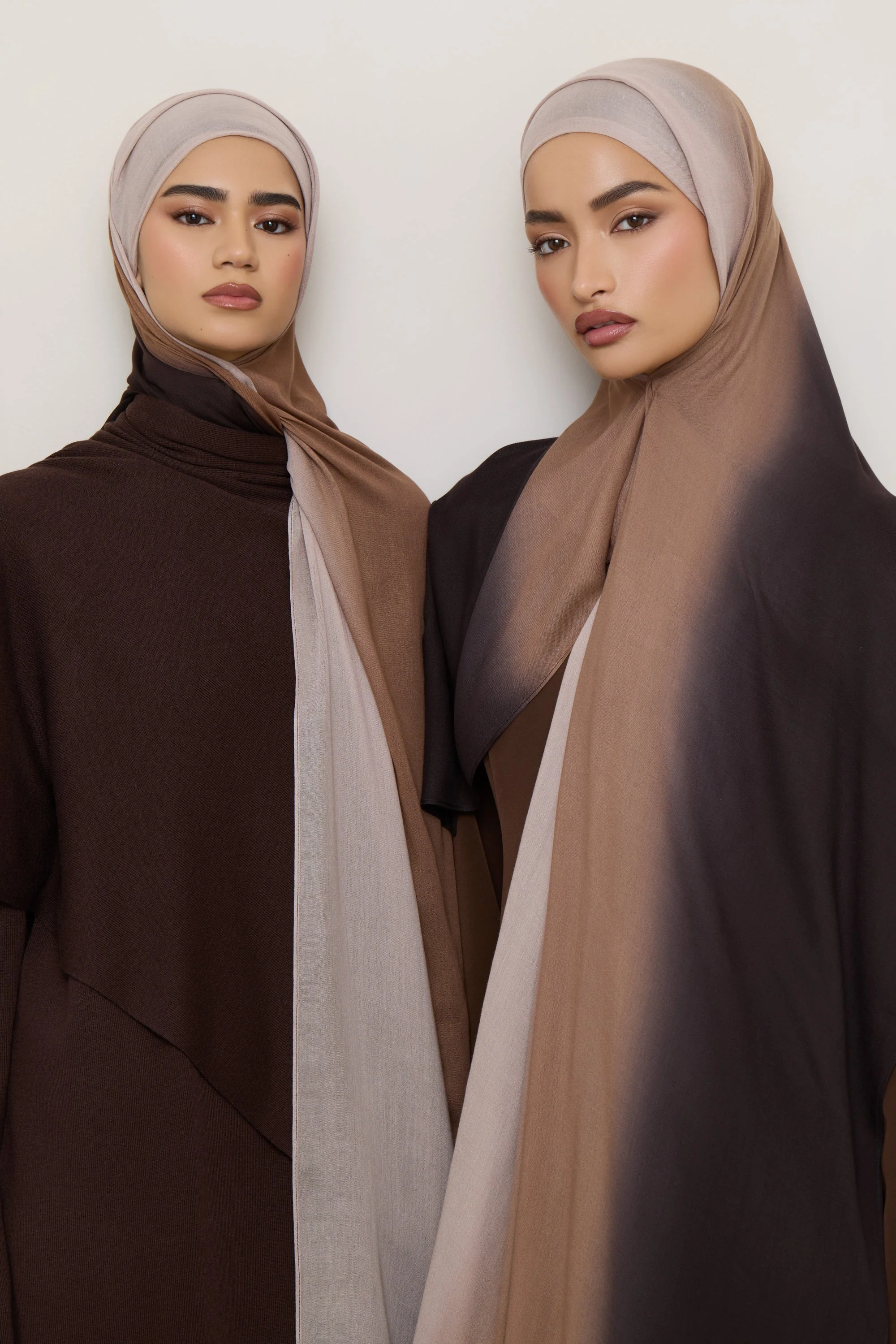 Ombre Modal Hijab - Chocolate Rose - Image 3