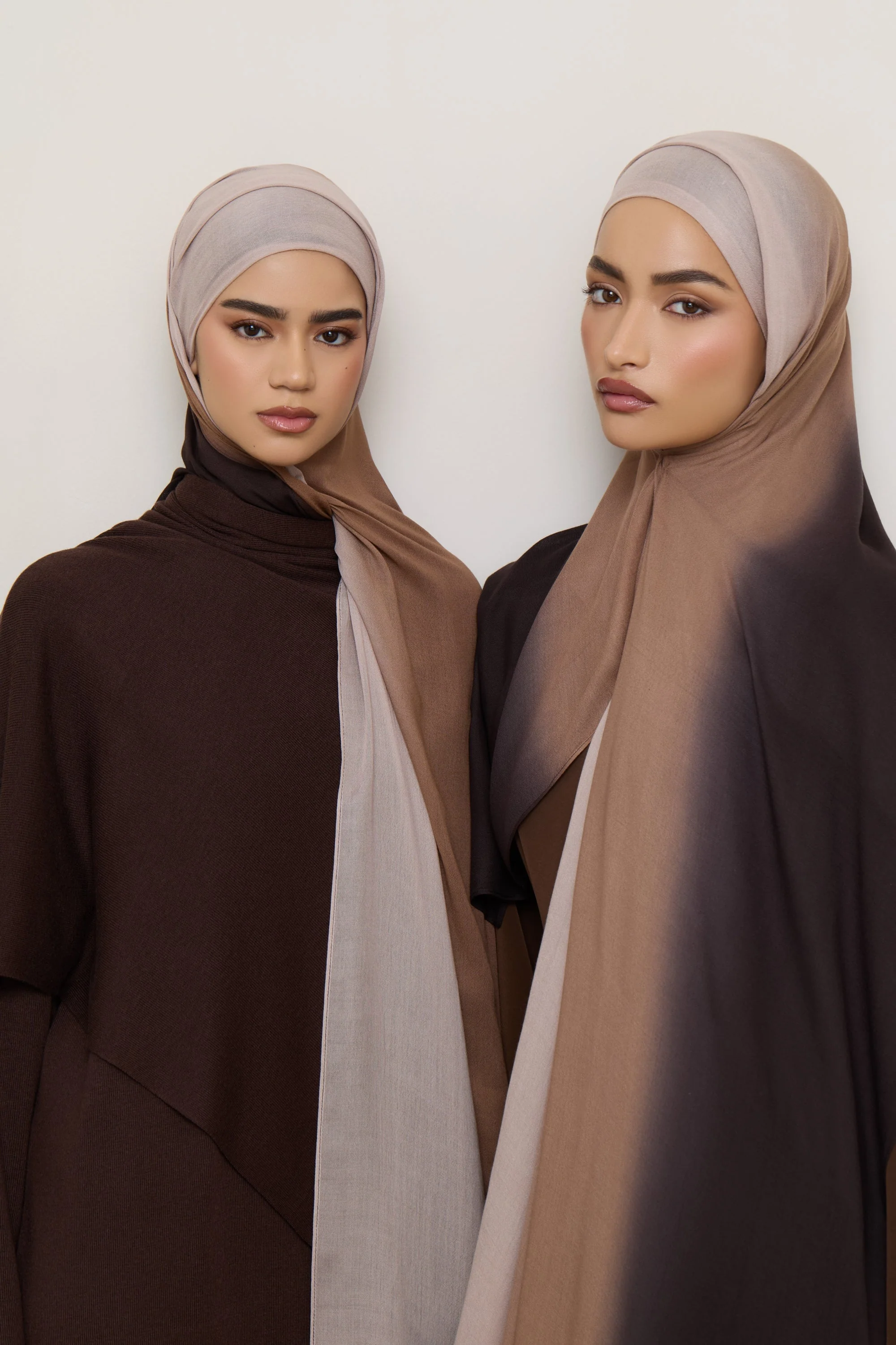 Ombre Modal Hijab - Chocolate Rose - Image 4