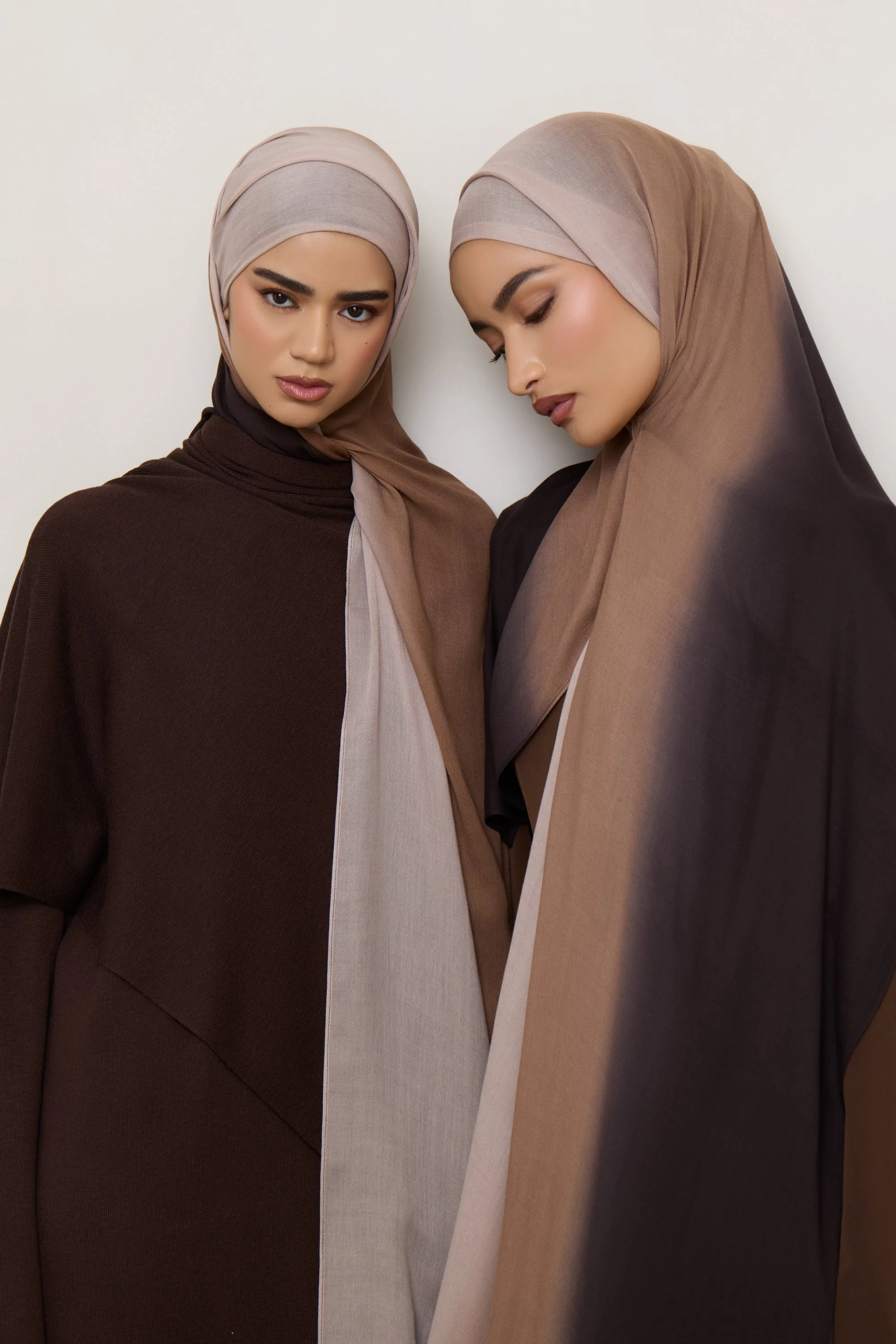 Ombre Modal Hijab - Chocolate Rose - Image 5
