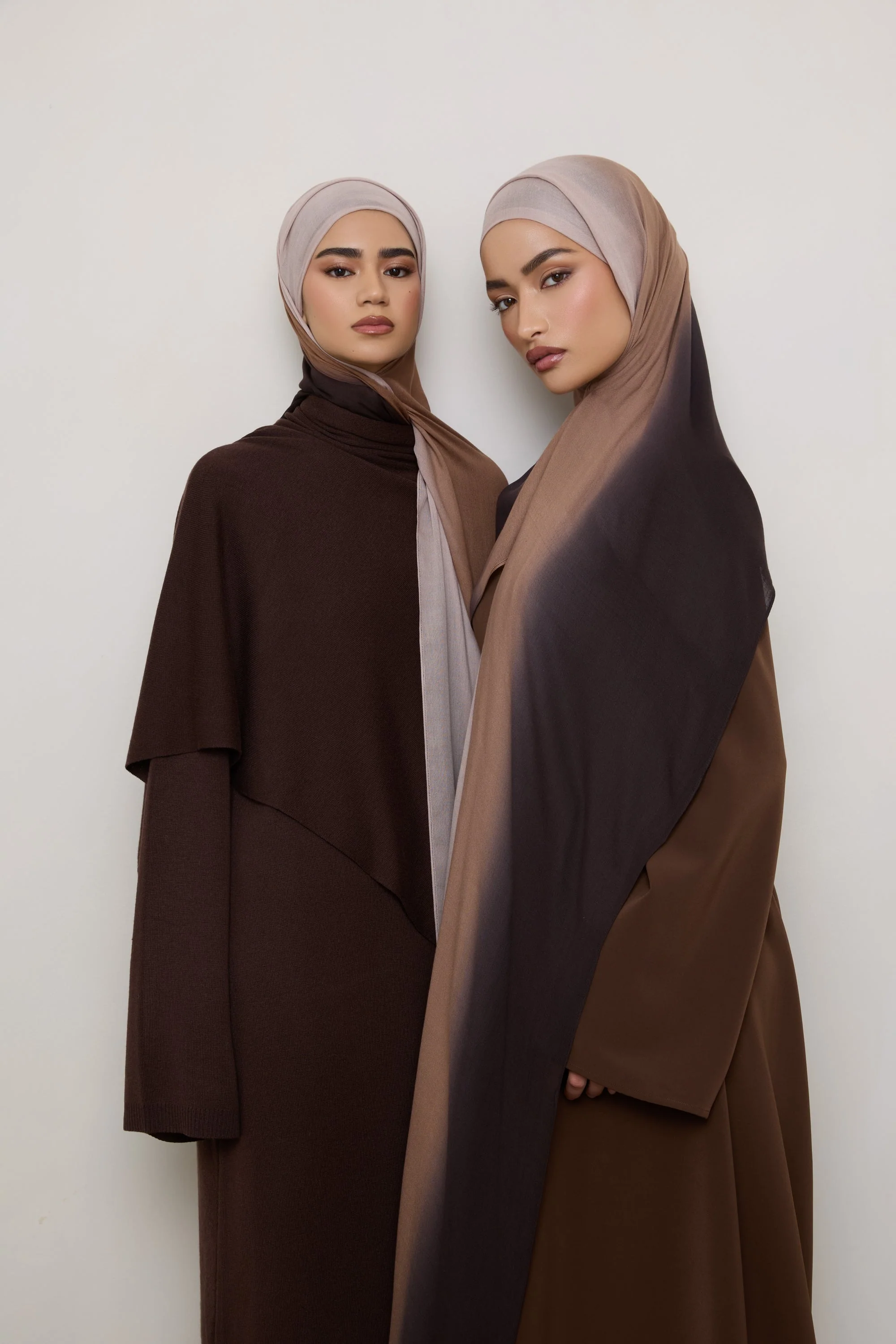 Ombre Modal Hijab - Chocolate Rose - Image 7