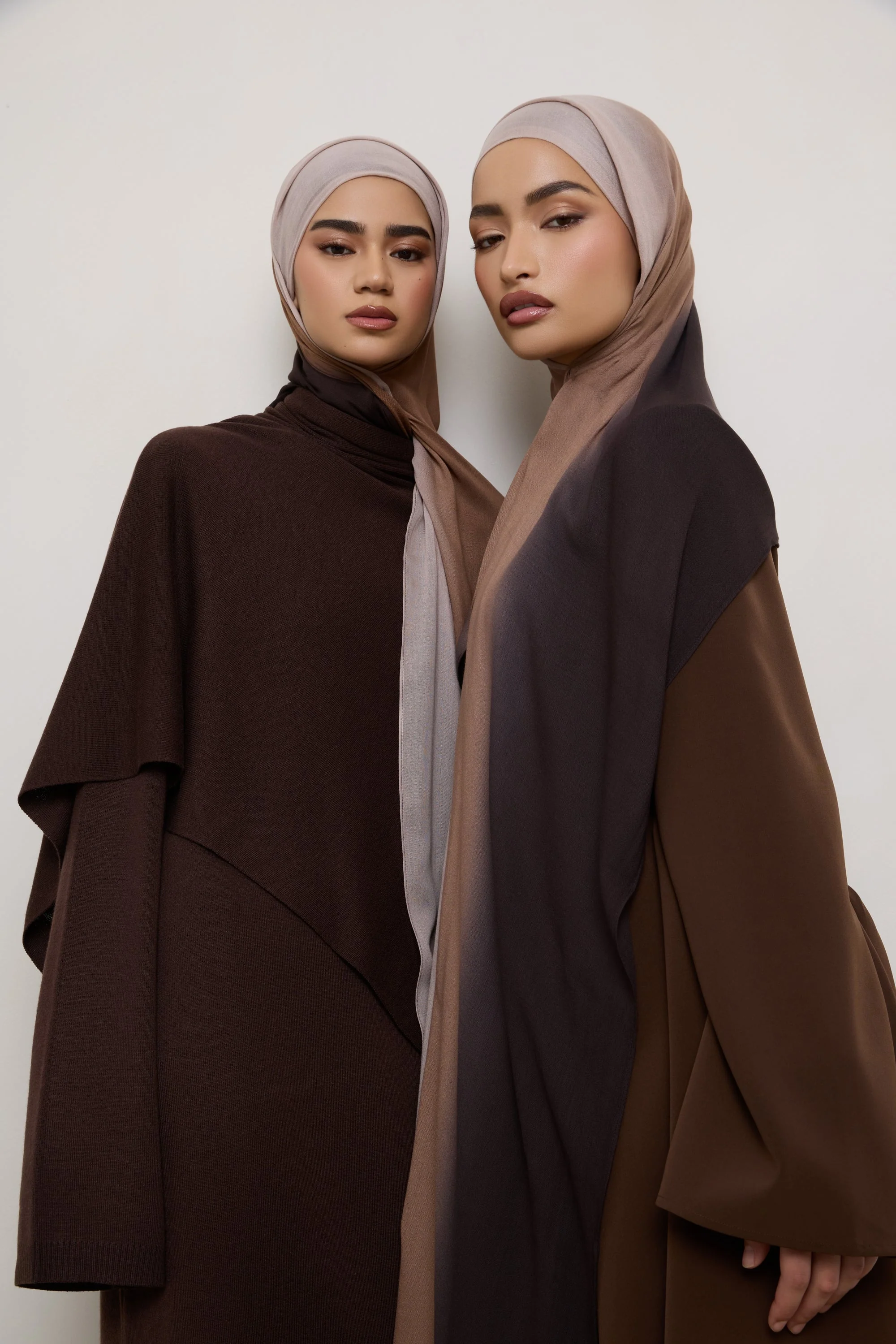 Ombre Modal Hijab - Chocolate Rose - Image 8