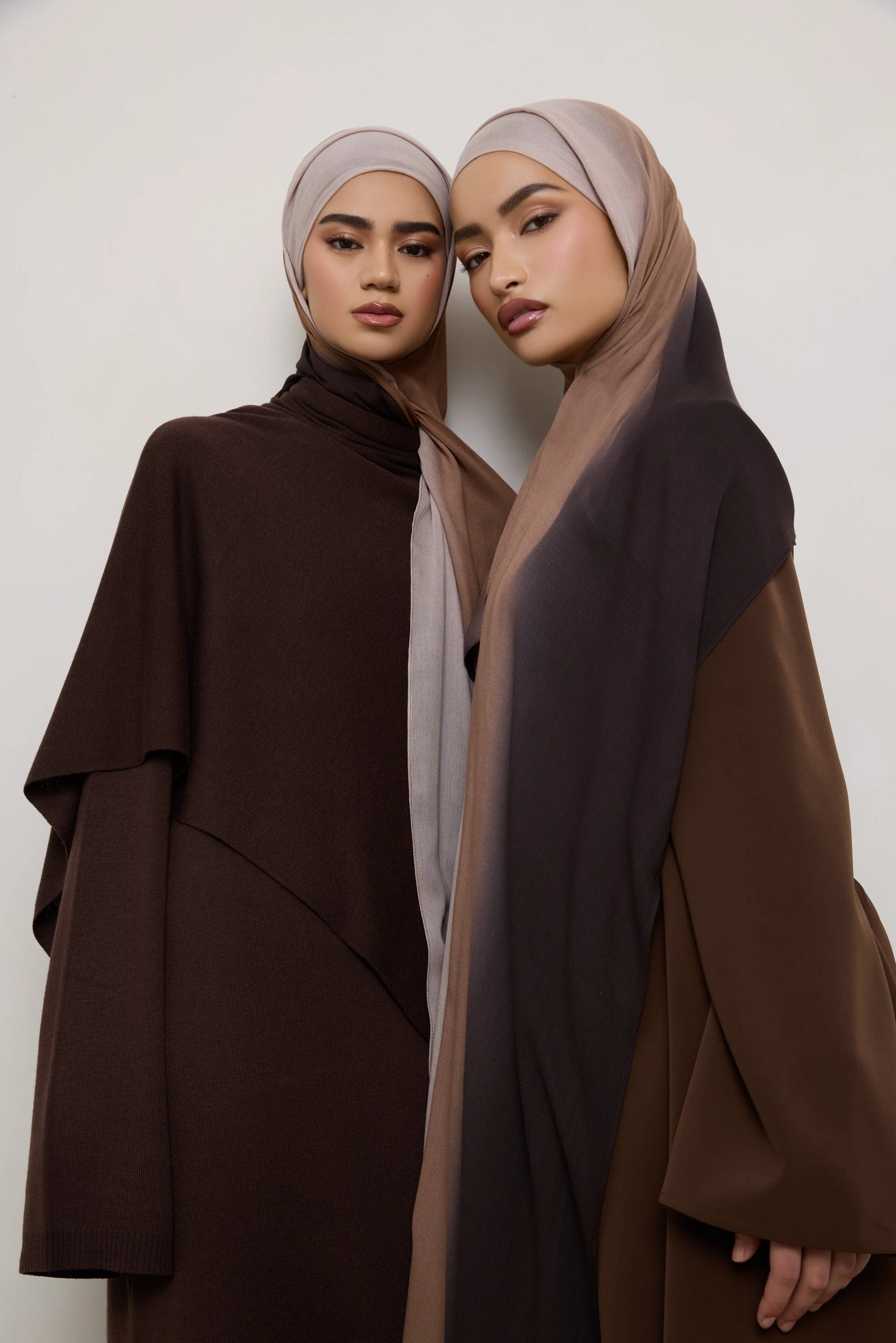 Ombre Modal Hijab - Chocolate Rose - Image 9