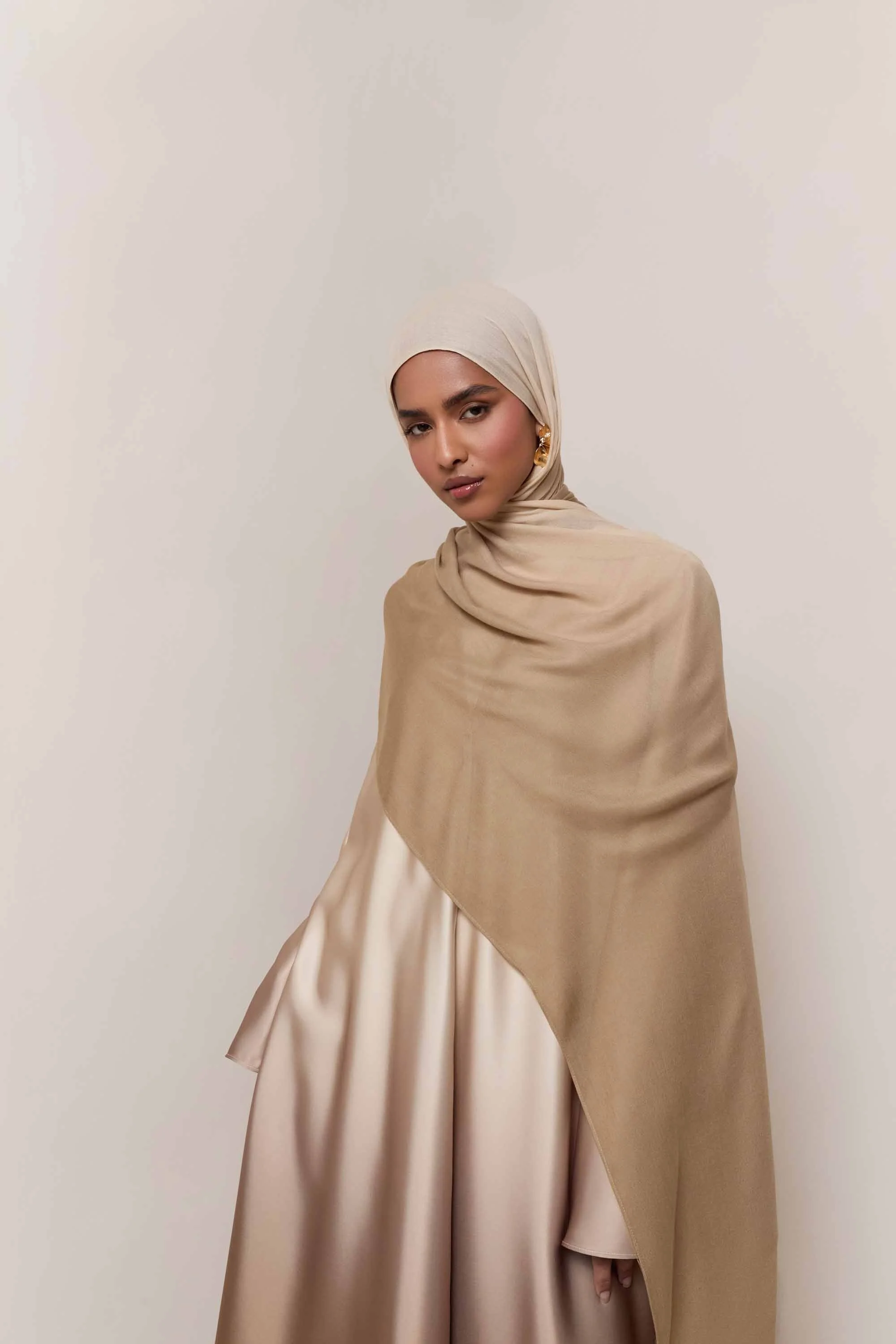 Ombre Modal Hijab - Cocoa Creme - Image 2