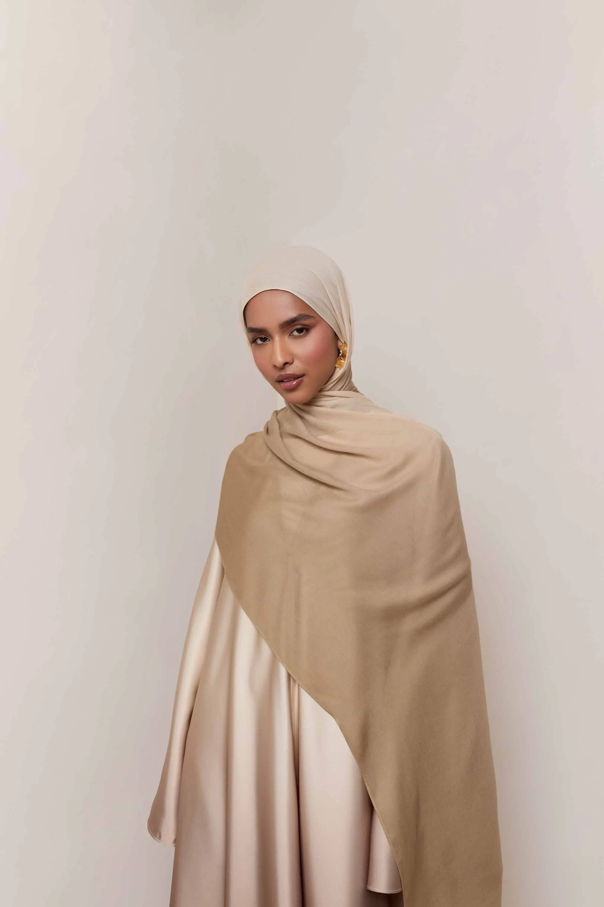Ombre Modal Hijab - Cocoa Creme - Image 6