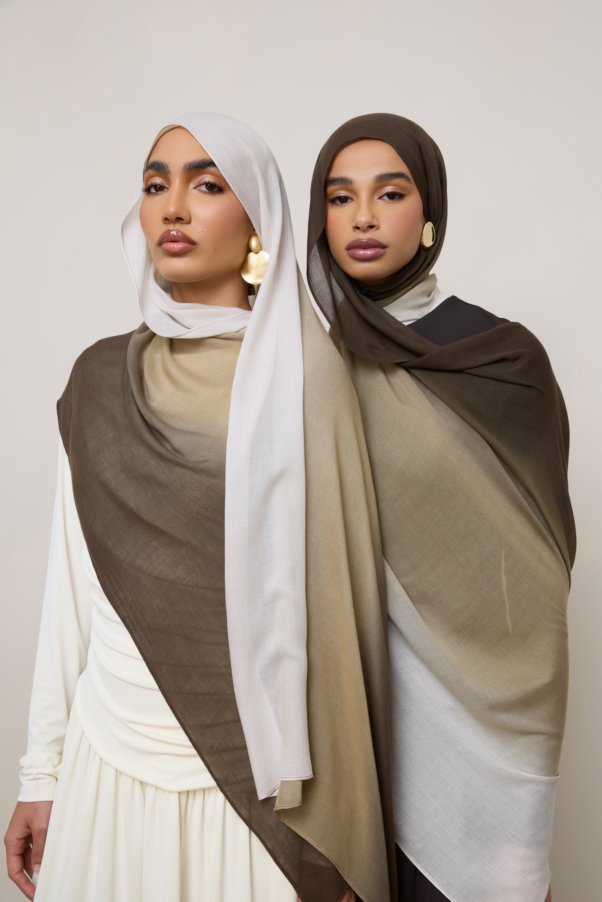 Ombre Modal Hijab - Cocoa Peaks - Image 5