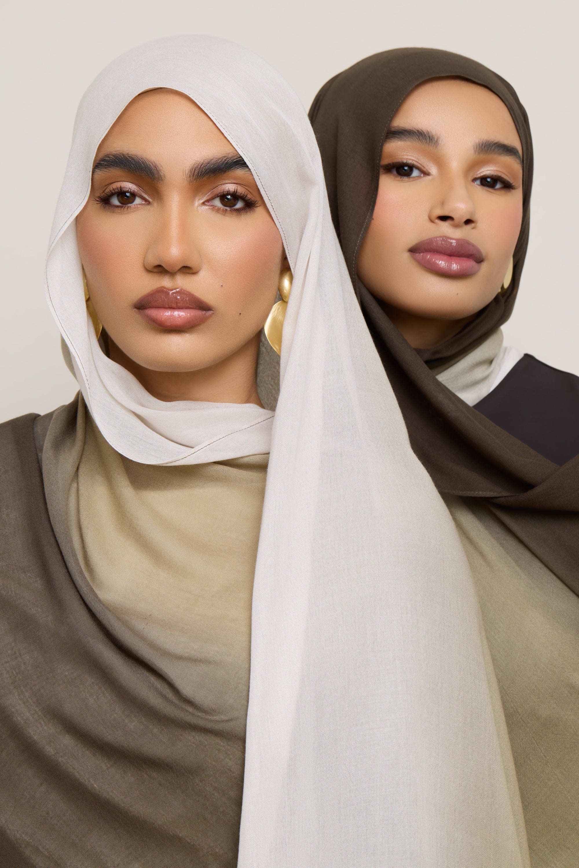 Ombre Modal Hijab - Cocoa Peaks - Image 6