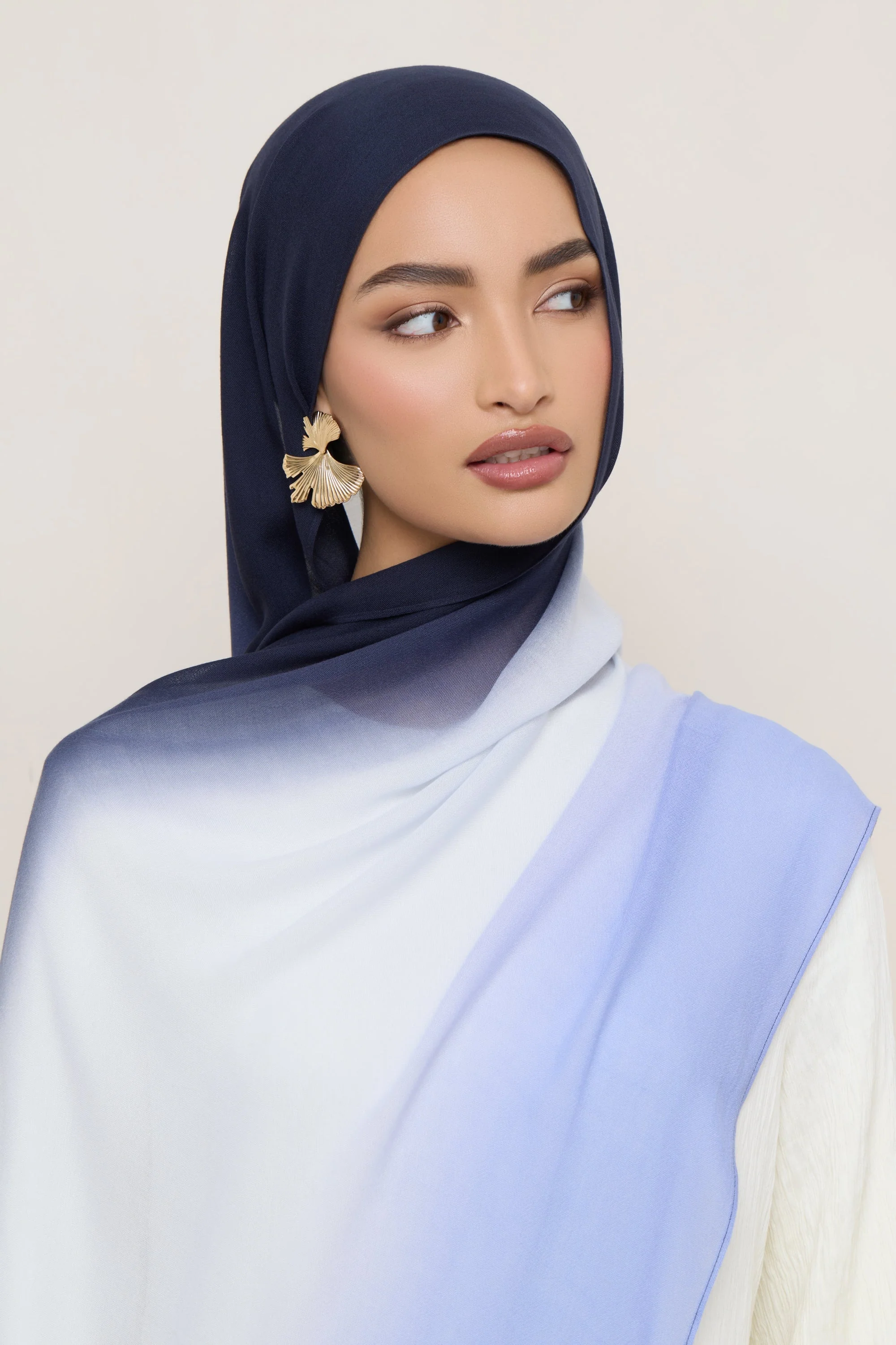 Ombre Modal Hijab - Denim Night - Image 3