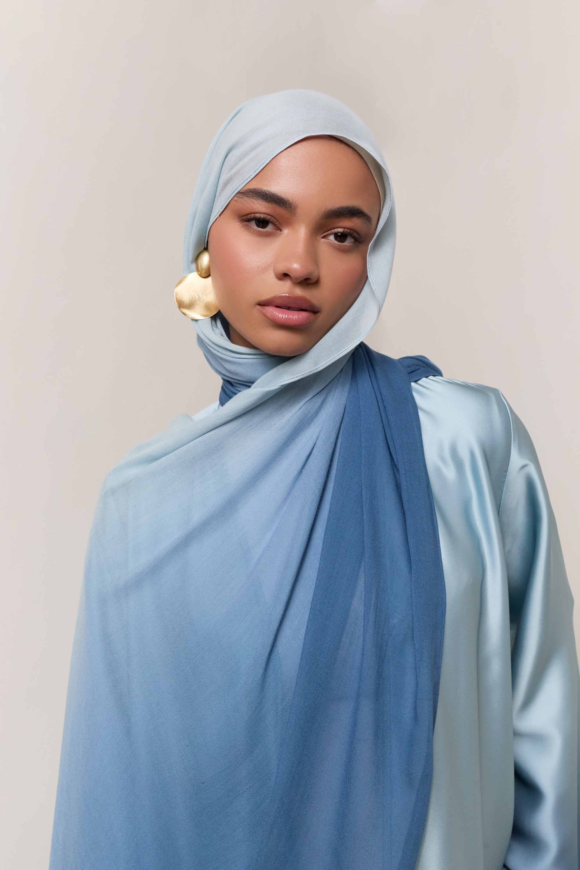 Ombre Modal Hijab - Dusk Sky - Image 2