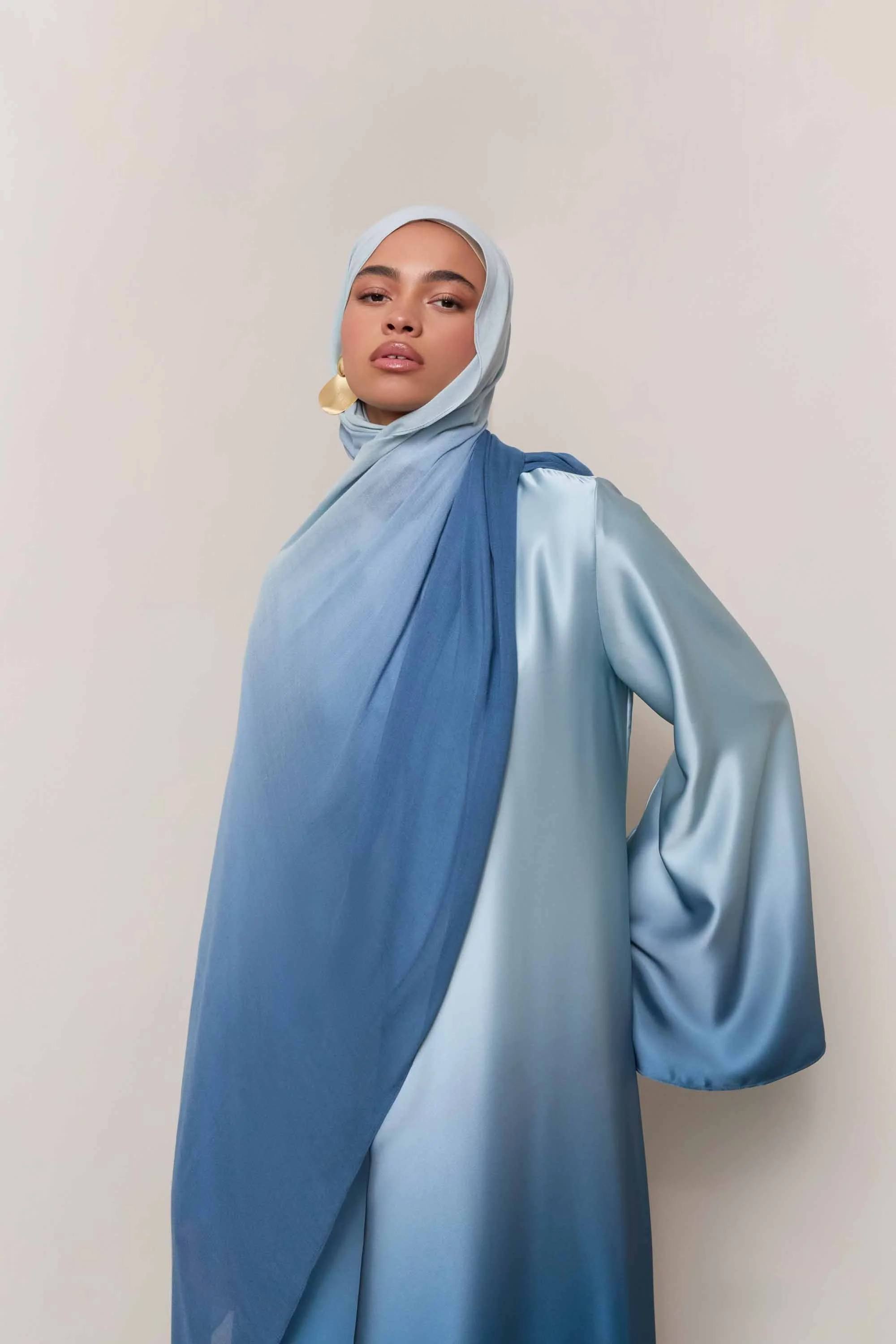 Ombre Modal Hijab - Dusk Sky - Image 4
