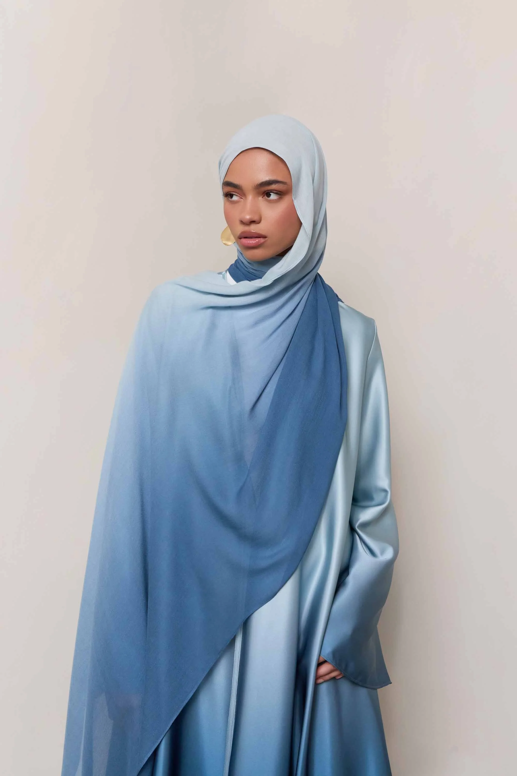 Ombre Modal Hijab - Dusk Sky - Image 5