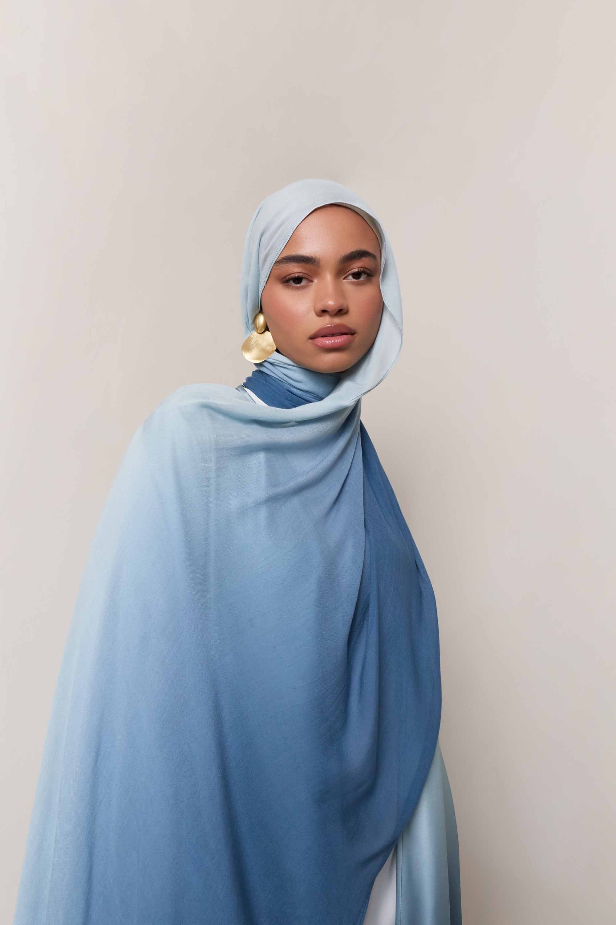Ombre Modal Hijab - Dusk Sky - Image 7