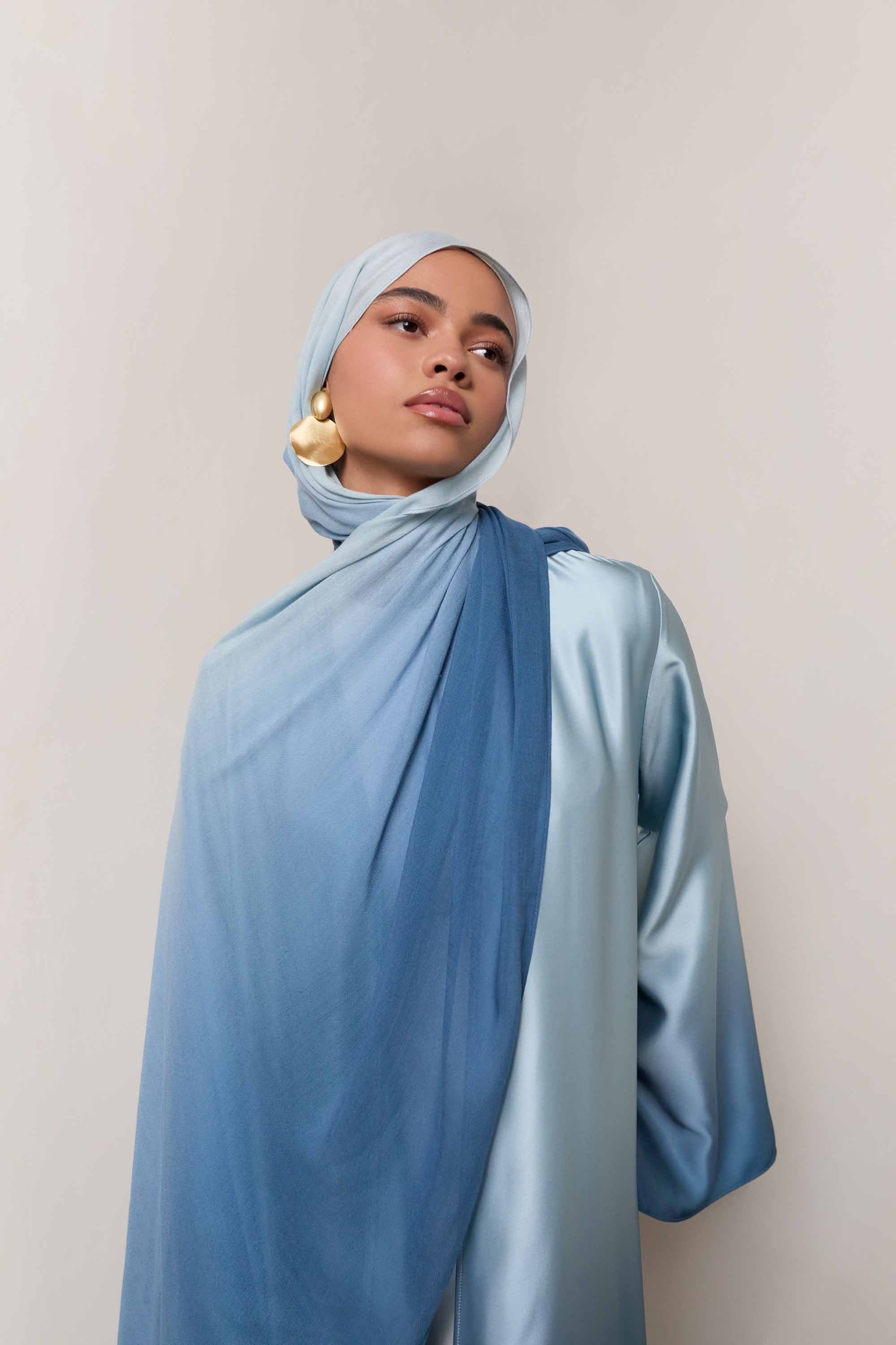 Ombre Modal Hijab - Dusk Sky - Image 8