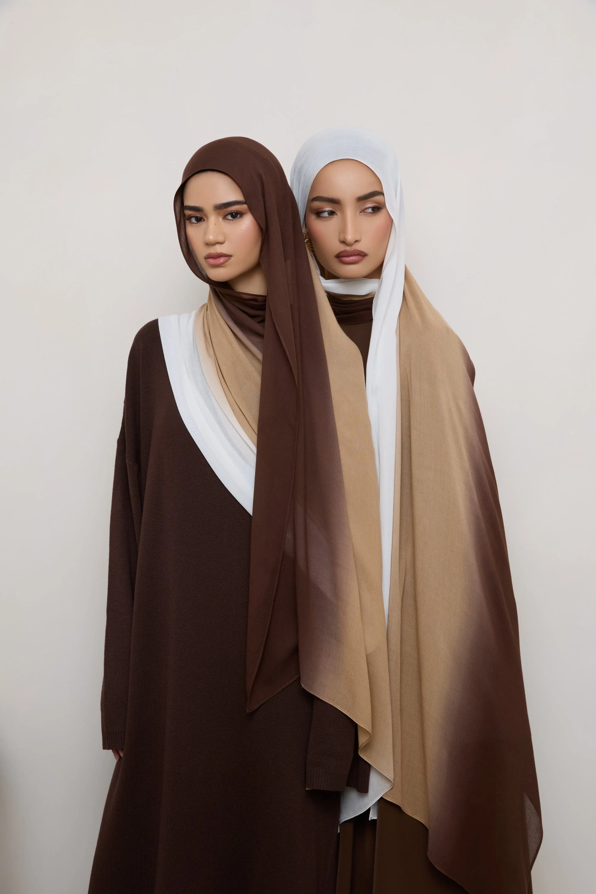 Ombre Modal Hijab - Earth Sesame - Image 2