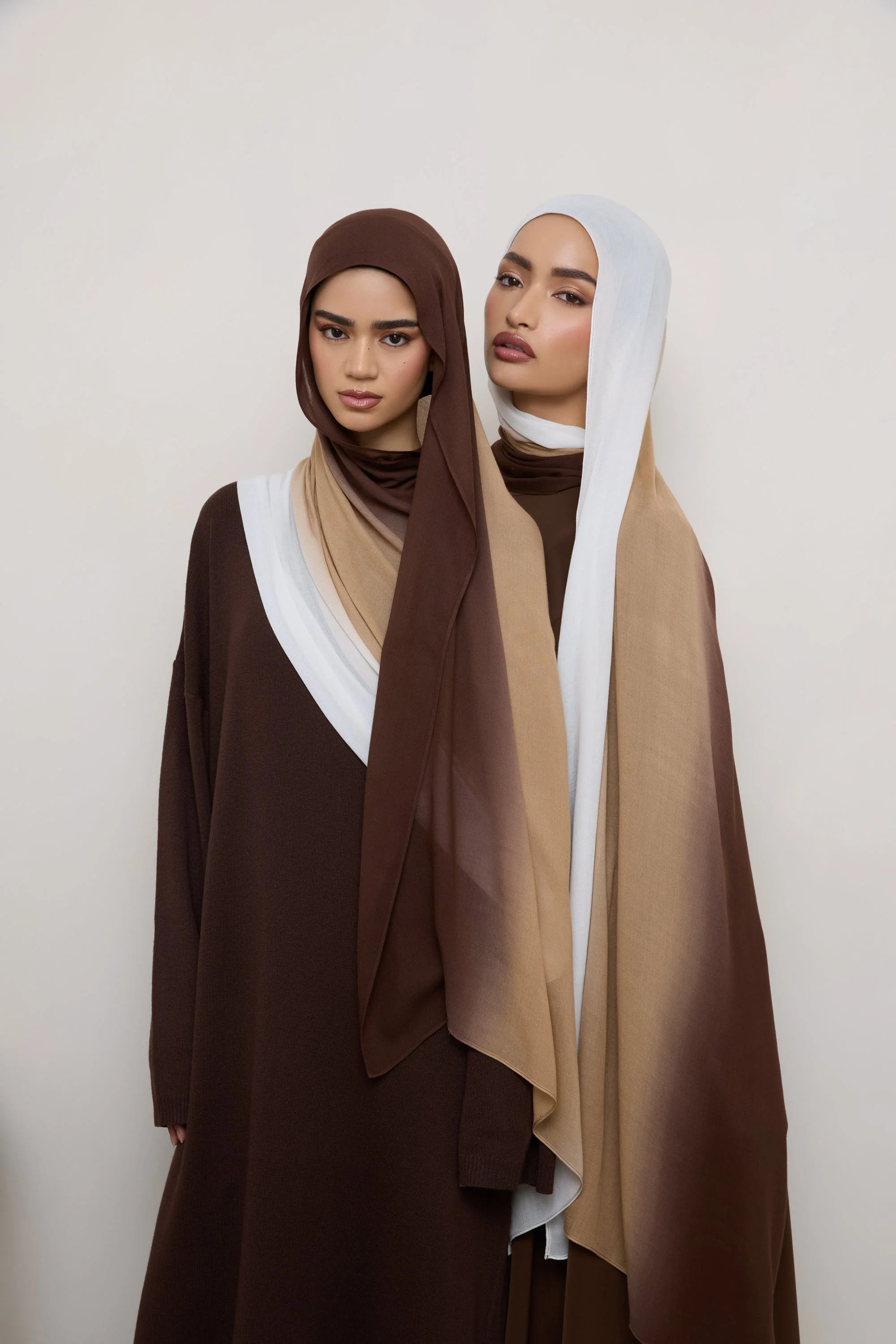 Ombre Modal Hijab - Earth Sesame - Image 4
