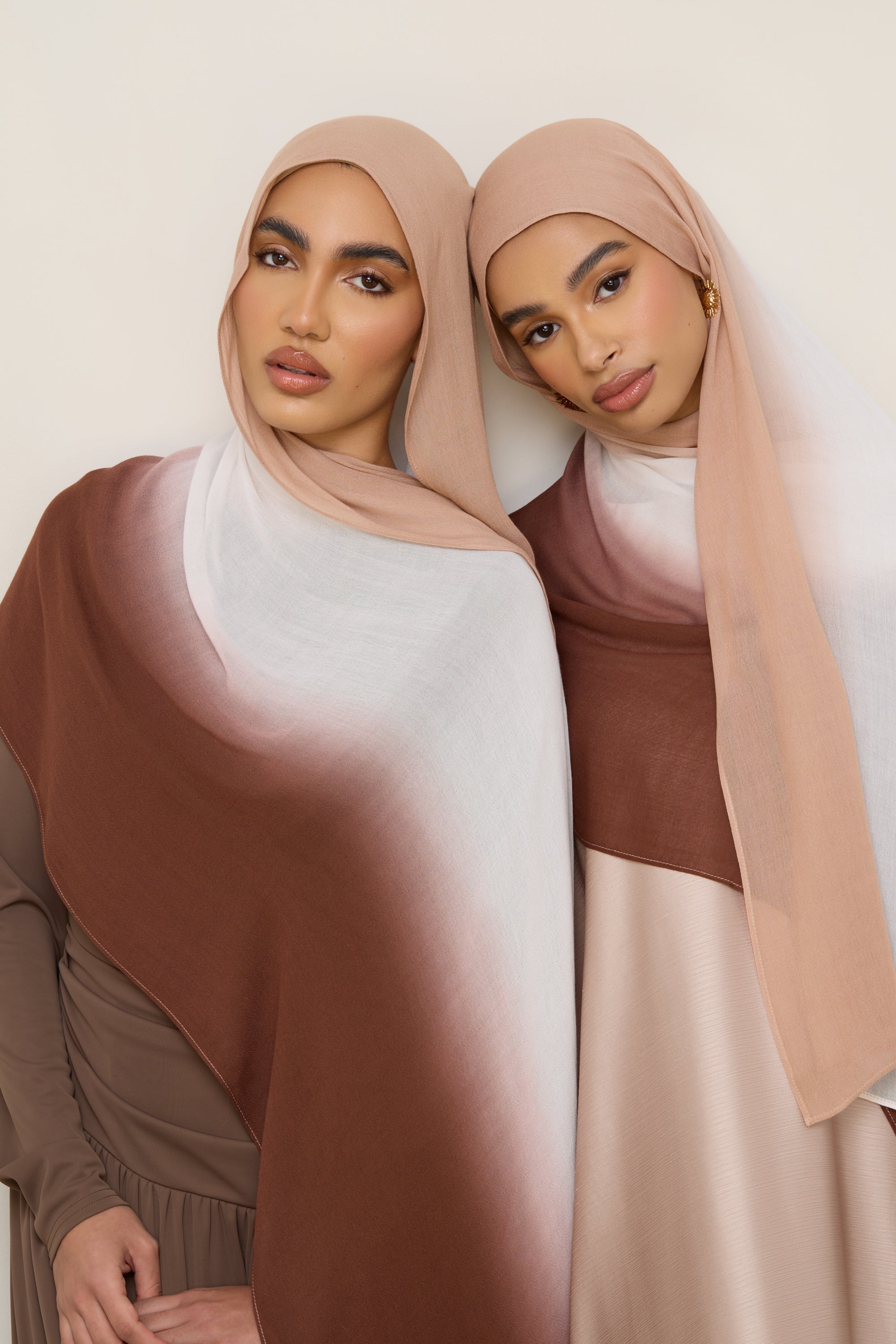 Ombre Modal Hijab - Earthy Neutrals - Image 3