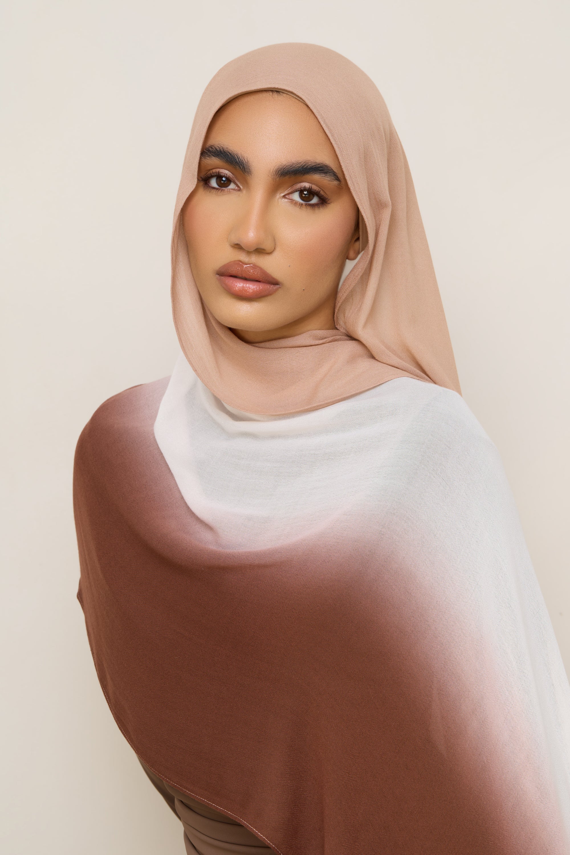 Ombre Modal Hijab - Earthy Neutrals - Image 5