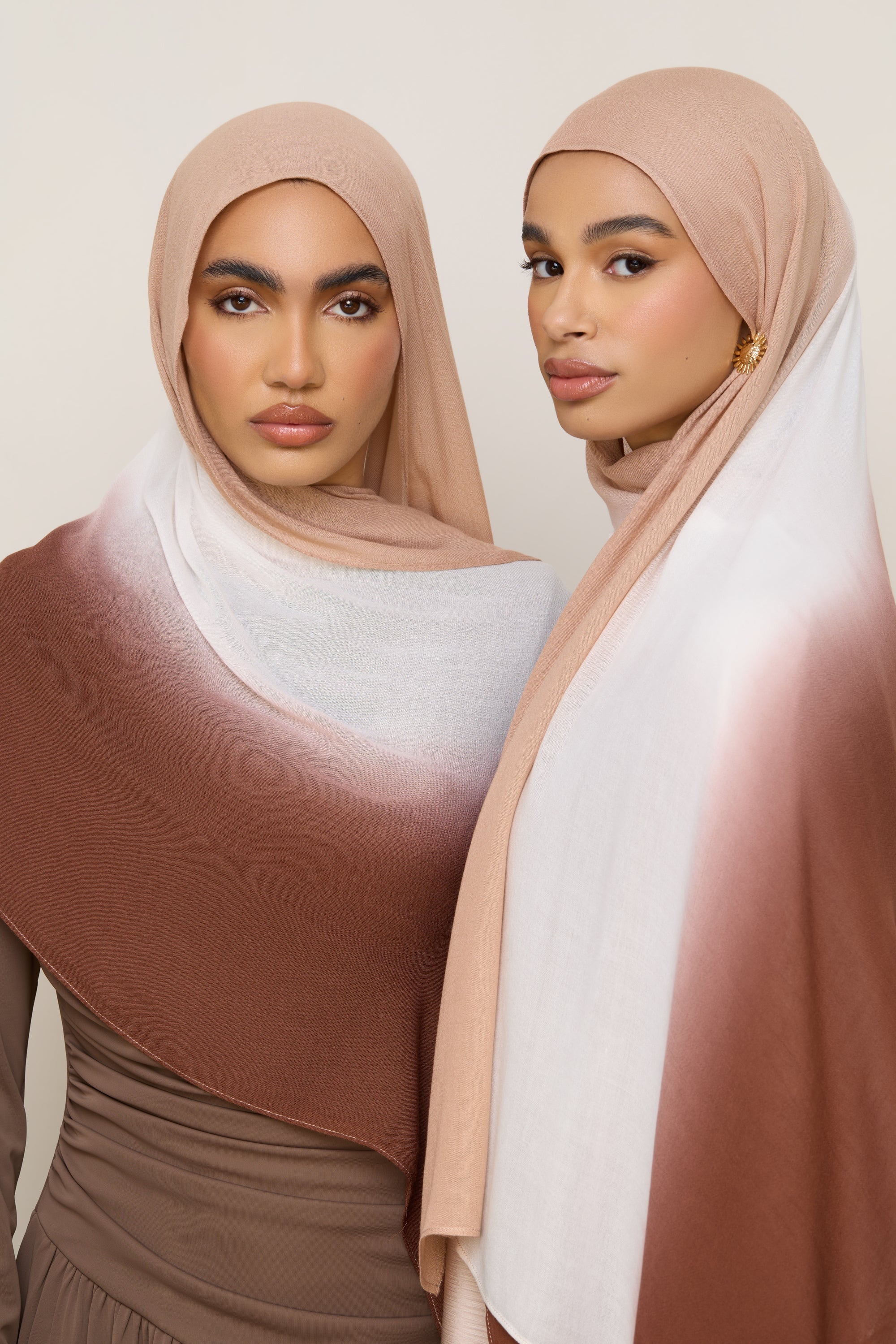 Ombre Modal Hijab - Earthy Neutrals - Image 8