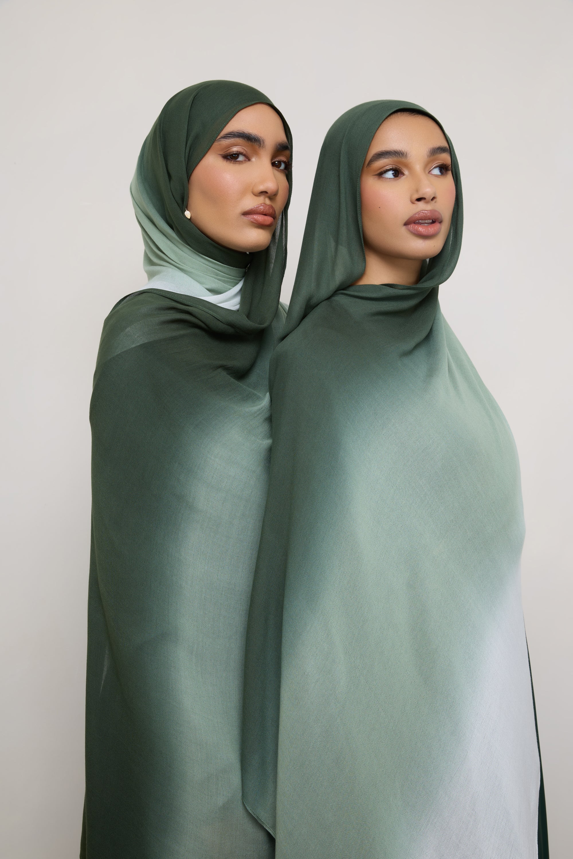 Ombre Modal Hijab - Forest Haze - Image 2