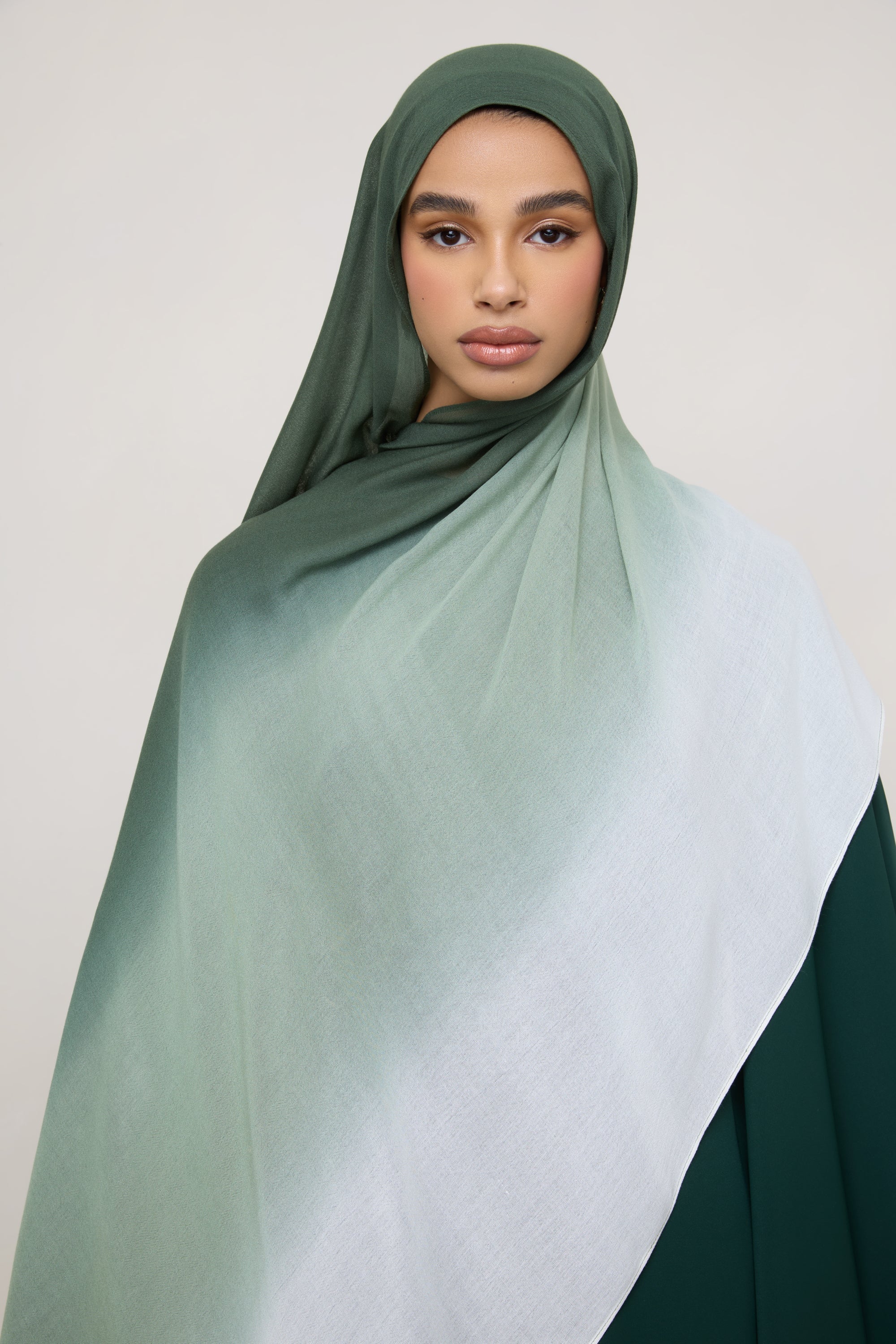 Ombre Modal Hijab - Forest Haze - Image 5