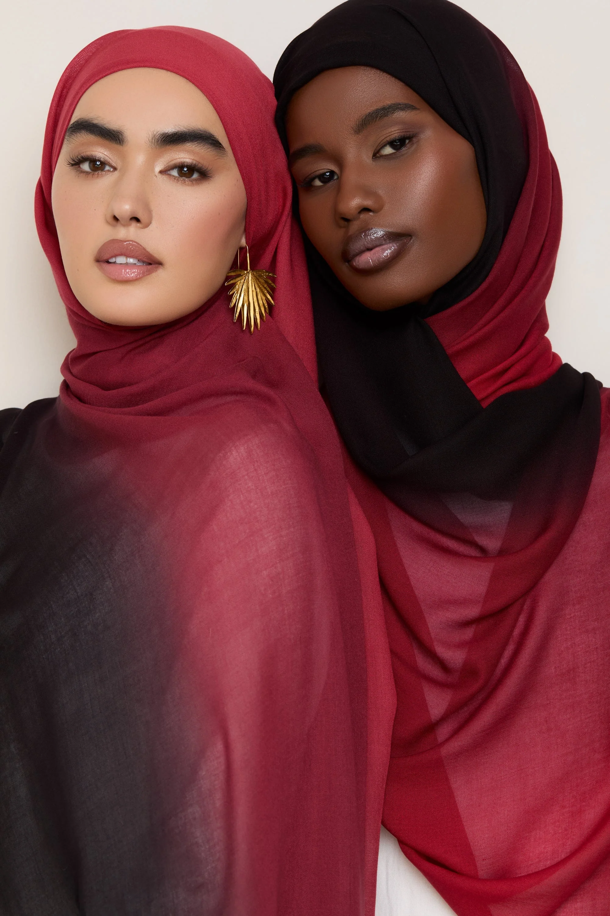 Ombre Modal Hijab - Lava Falls - Image 4