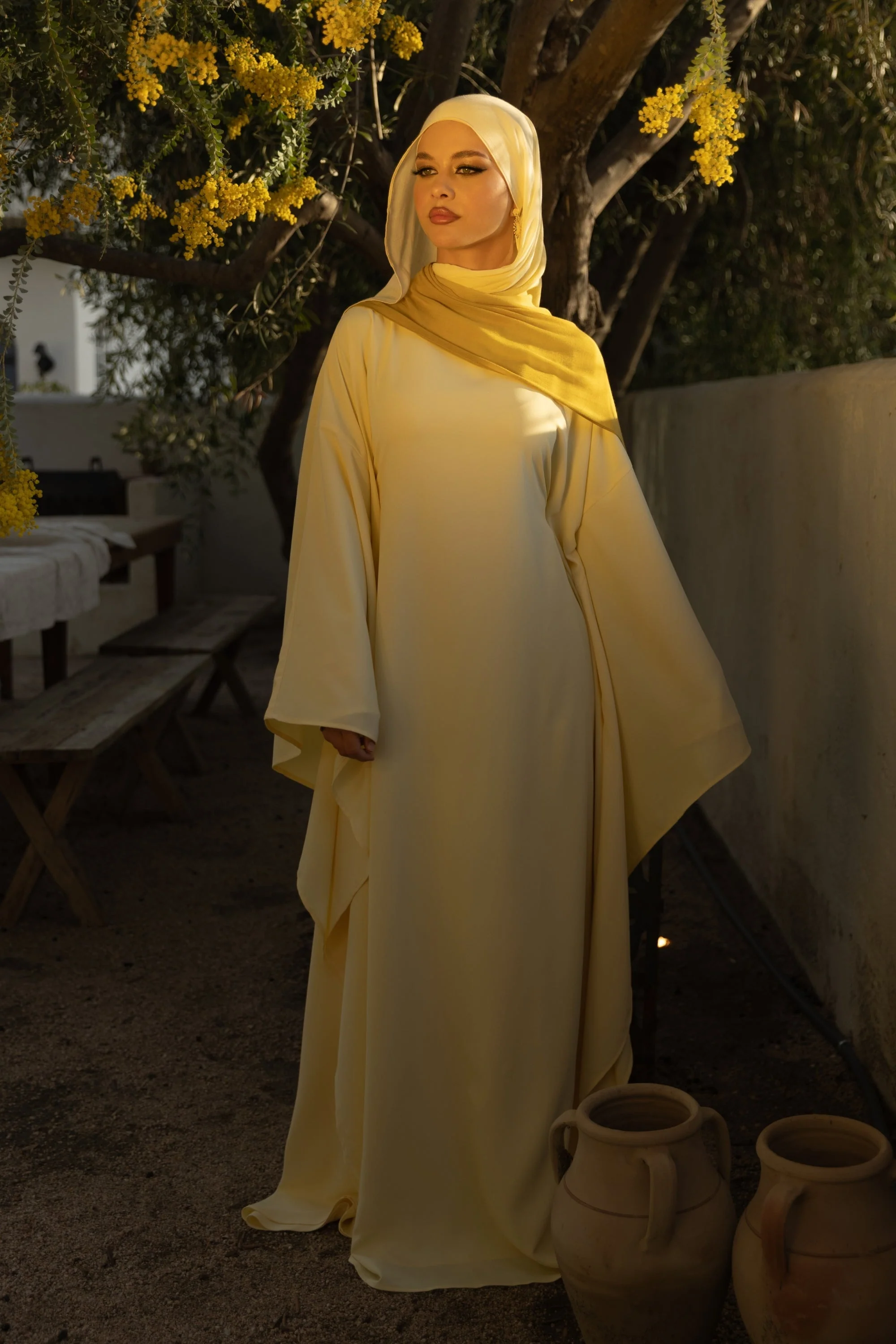 Ombre Modal Hijab - Limon - Image 14