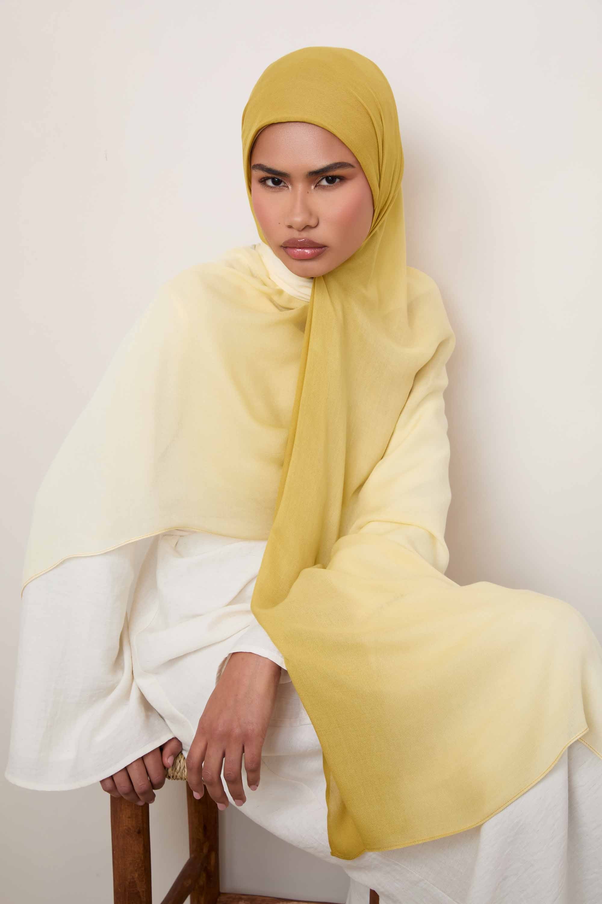 Ombre Modal Hijab - Limon - Image 4