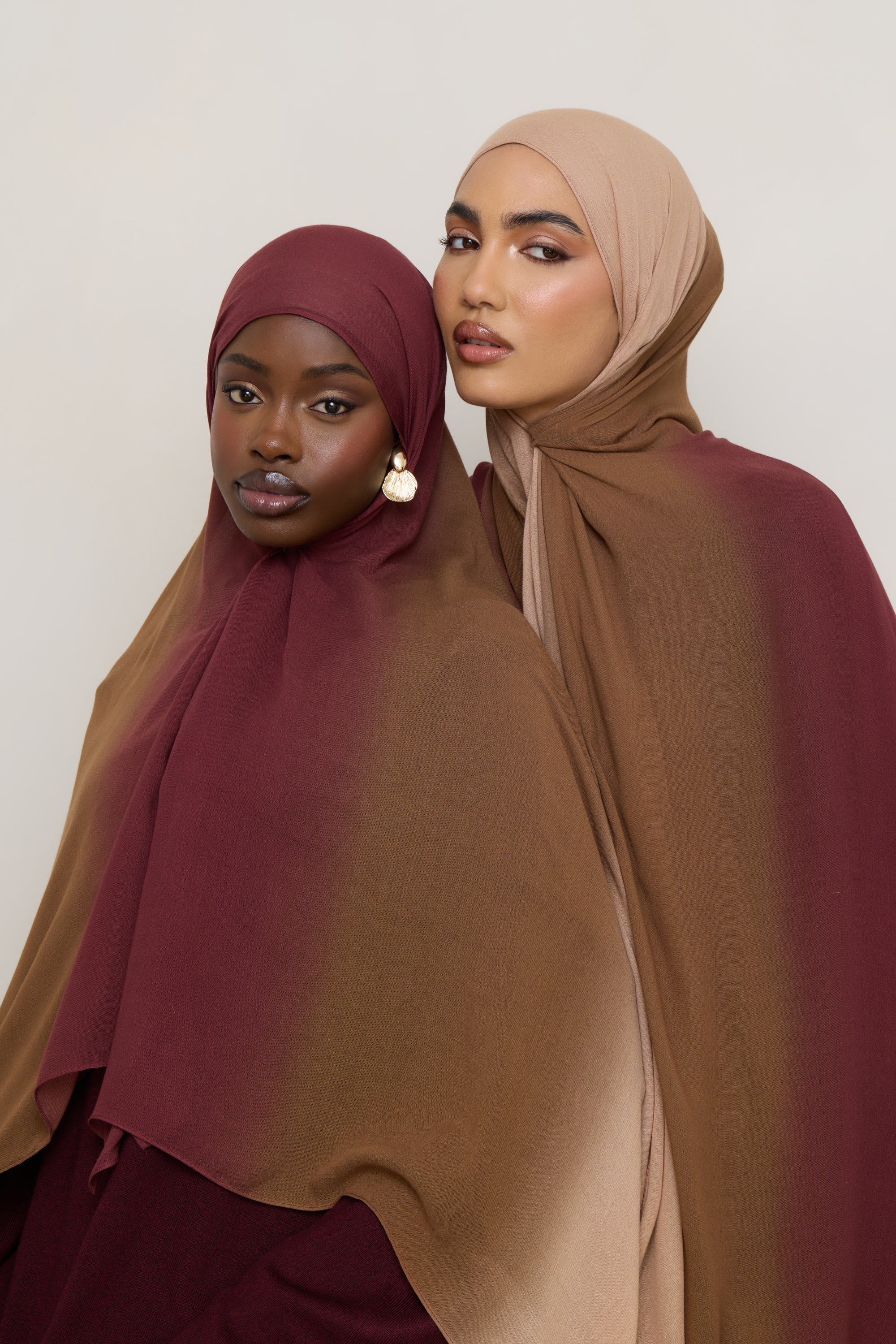 Ombre Modal Hijab - Maple - Image 2