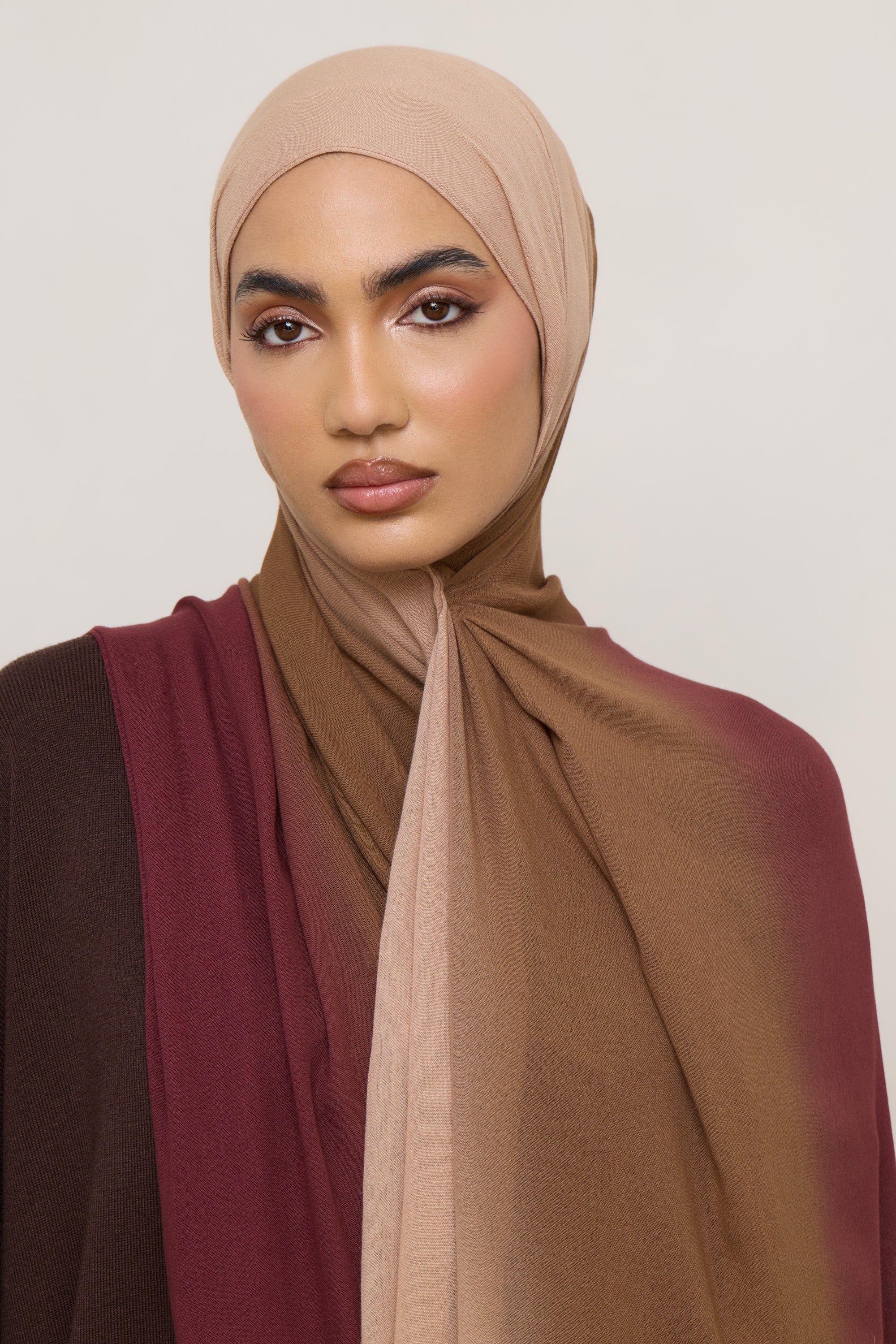 Ombre Modal Hijab - Maple - Image 5