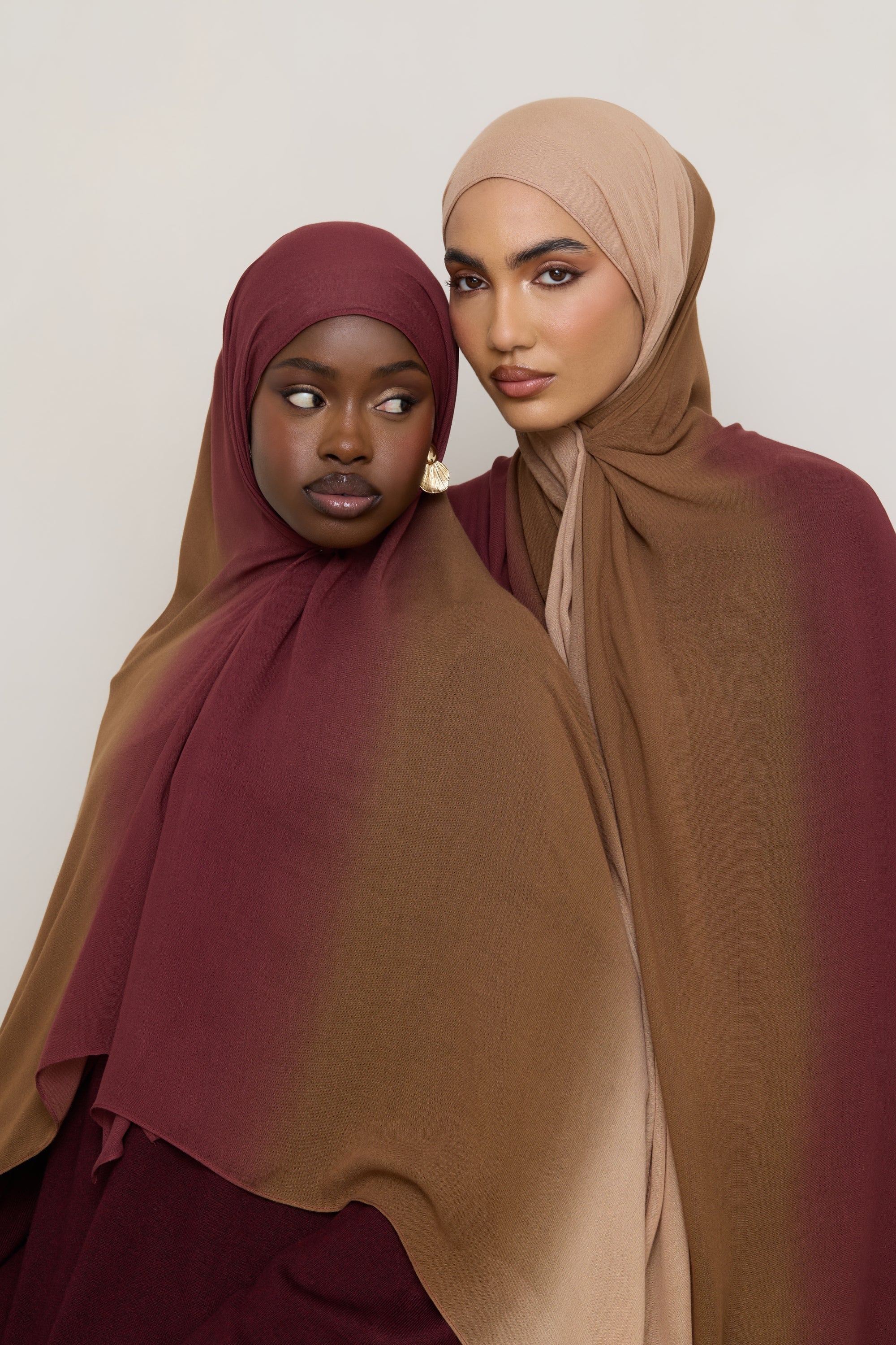 Ombre Modal Hijab - Maple - Image 9