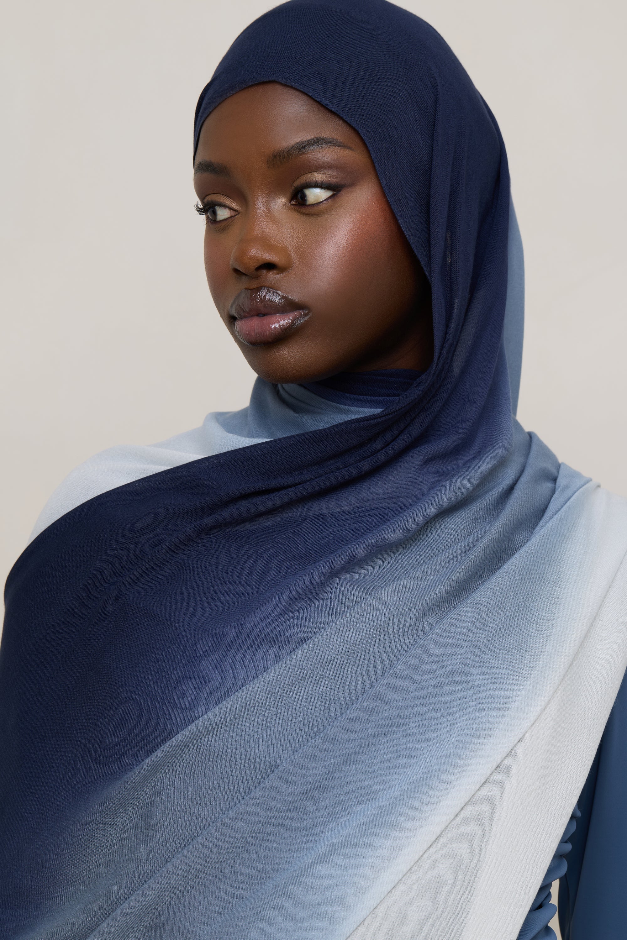 Ombre Modal Hijab - Midnight Mist - Image 11