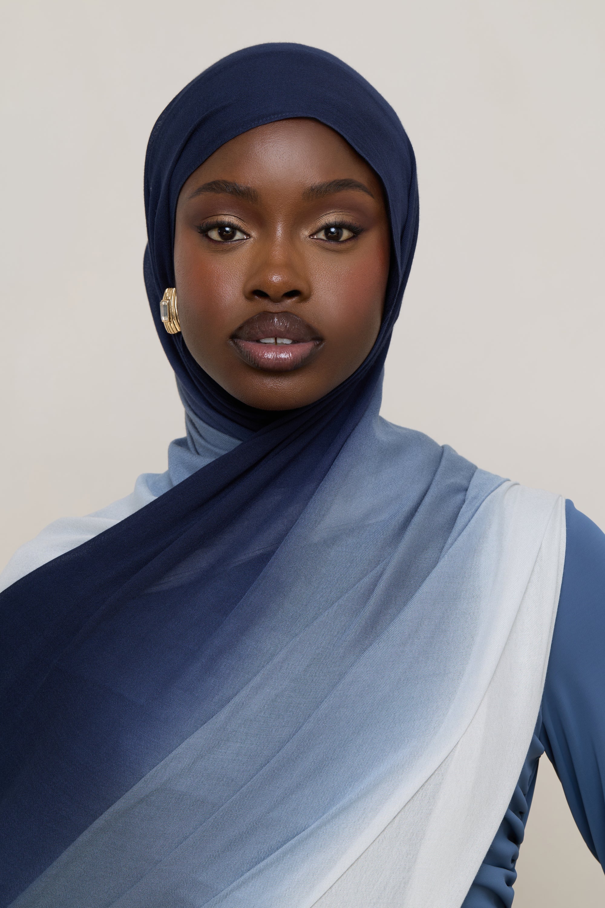Ombre Modal Hijab - Midnight Mist - Image 12