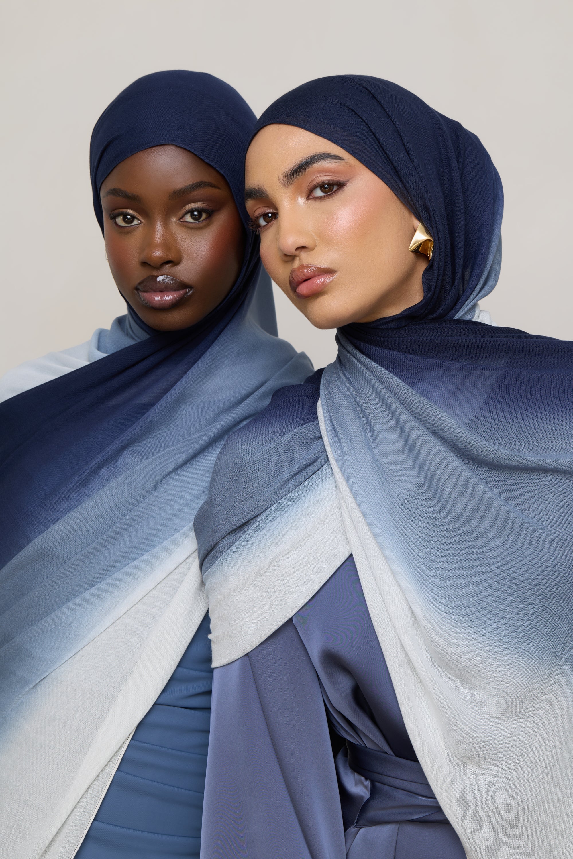 Ombre Modal Hijab - Midnight Mist - Image 13