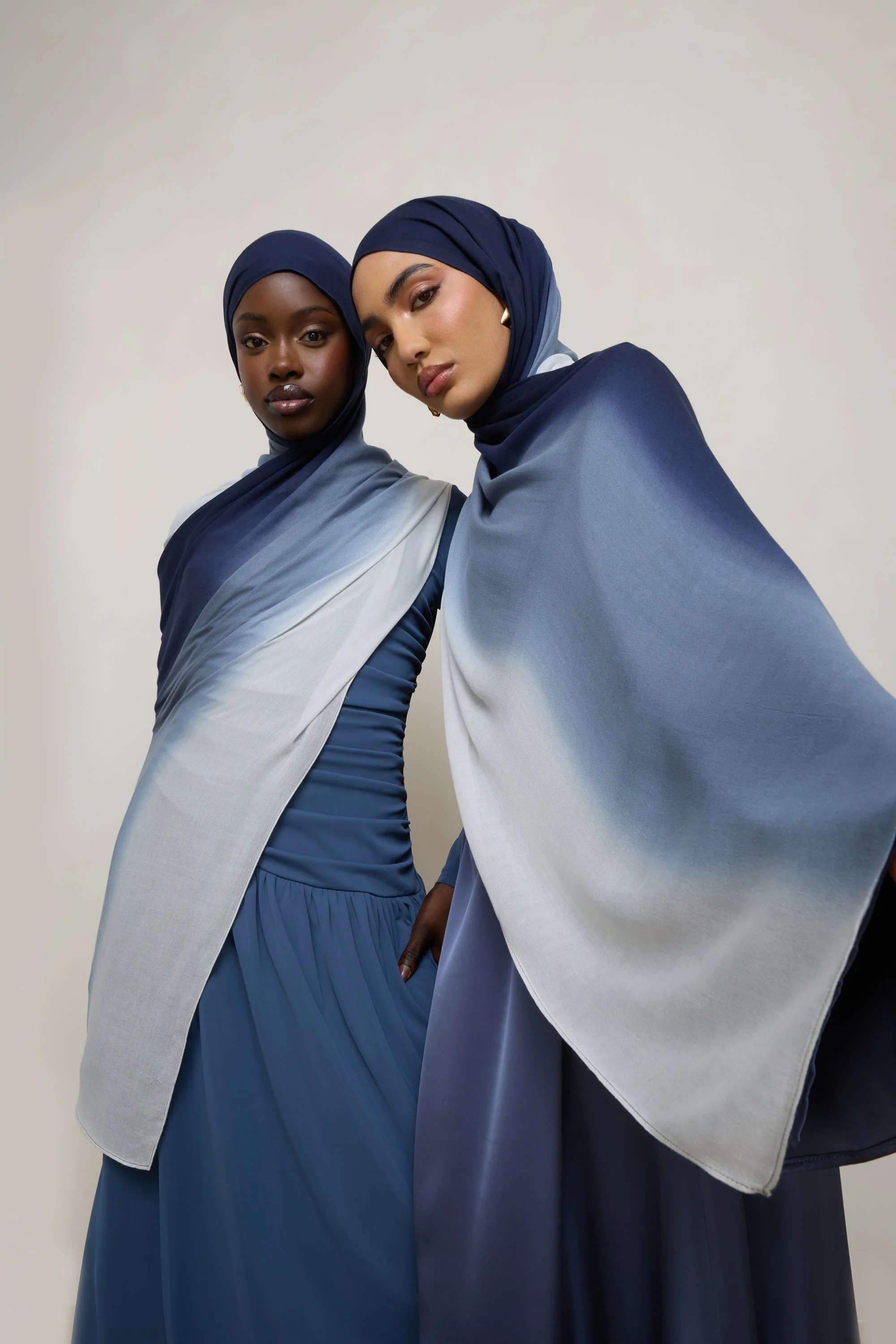 Ombre Modal Hijab - Midnight Mist - Image 2