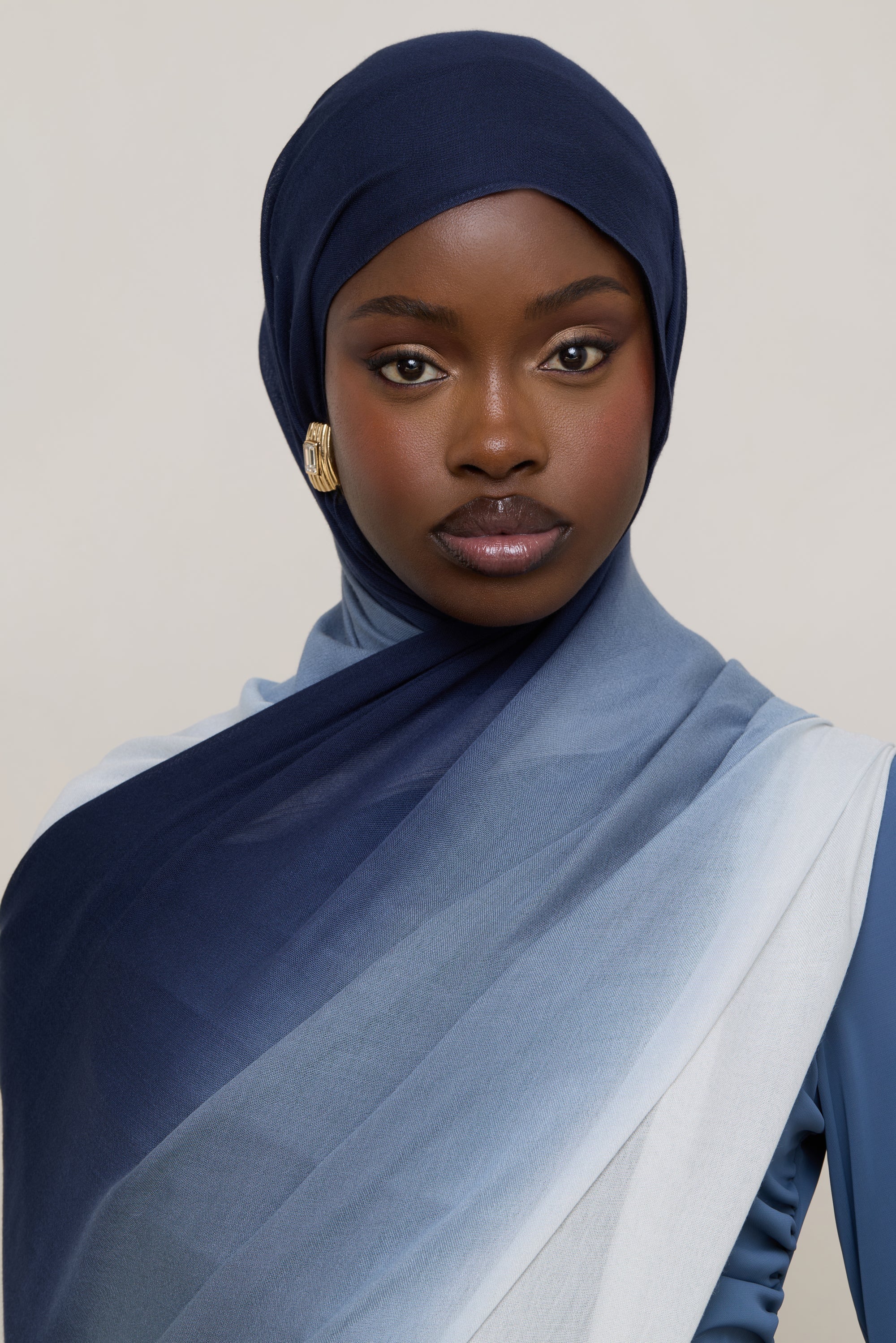Ombre Modal Hijab - Midnight Mist - Image 4
