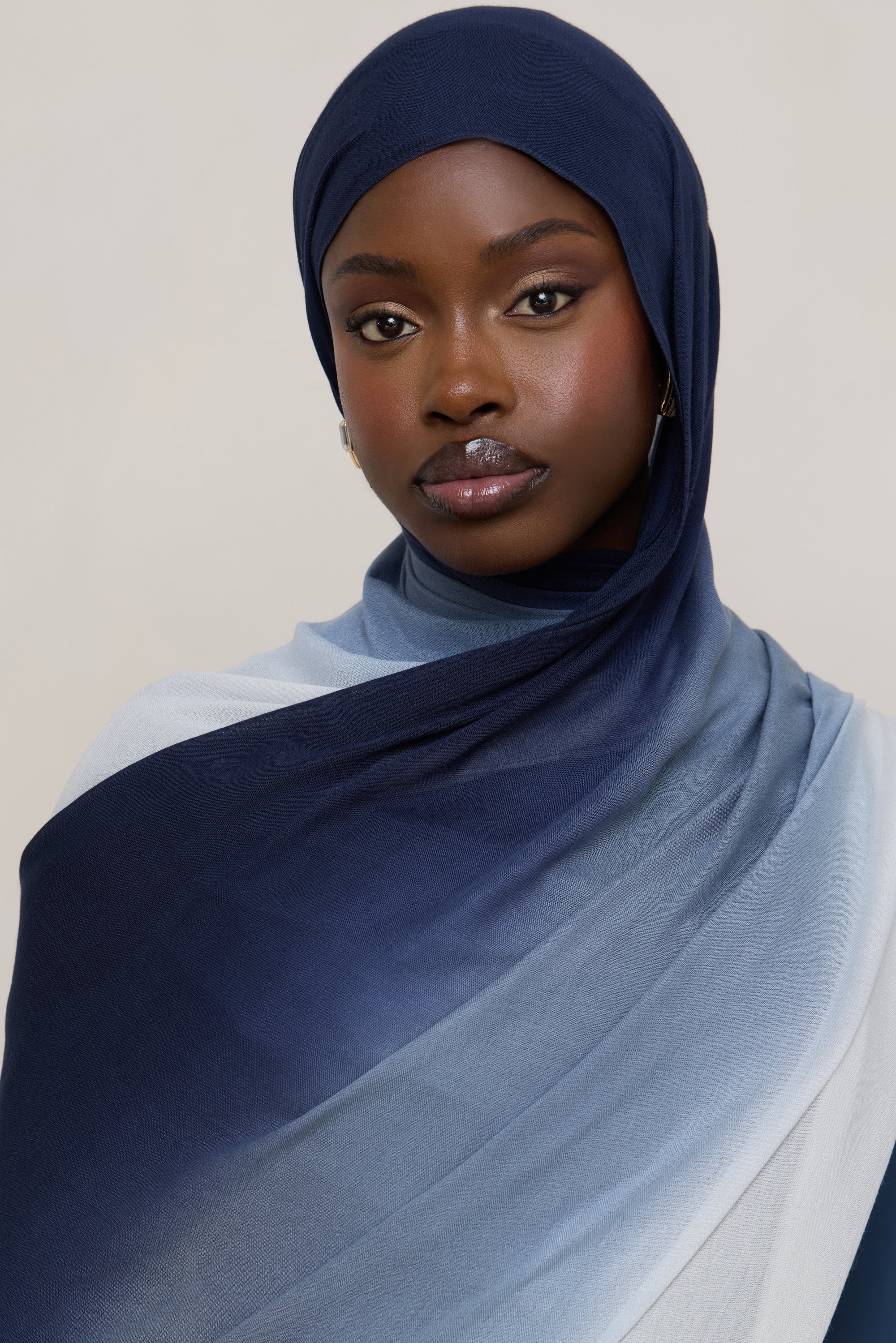 Ombre Modal Hijab - Midnight Mist - Image 5
