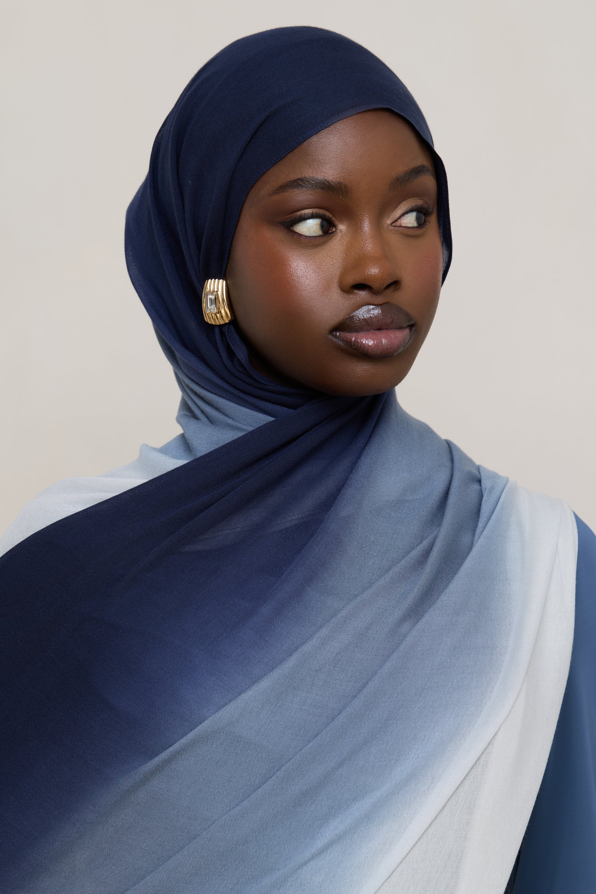 Ombre Modal Hijab - Midnight Mist - Image 6